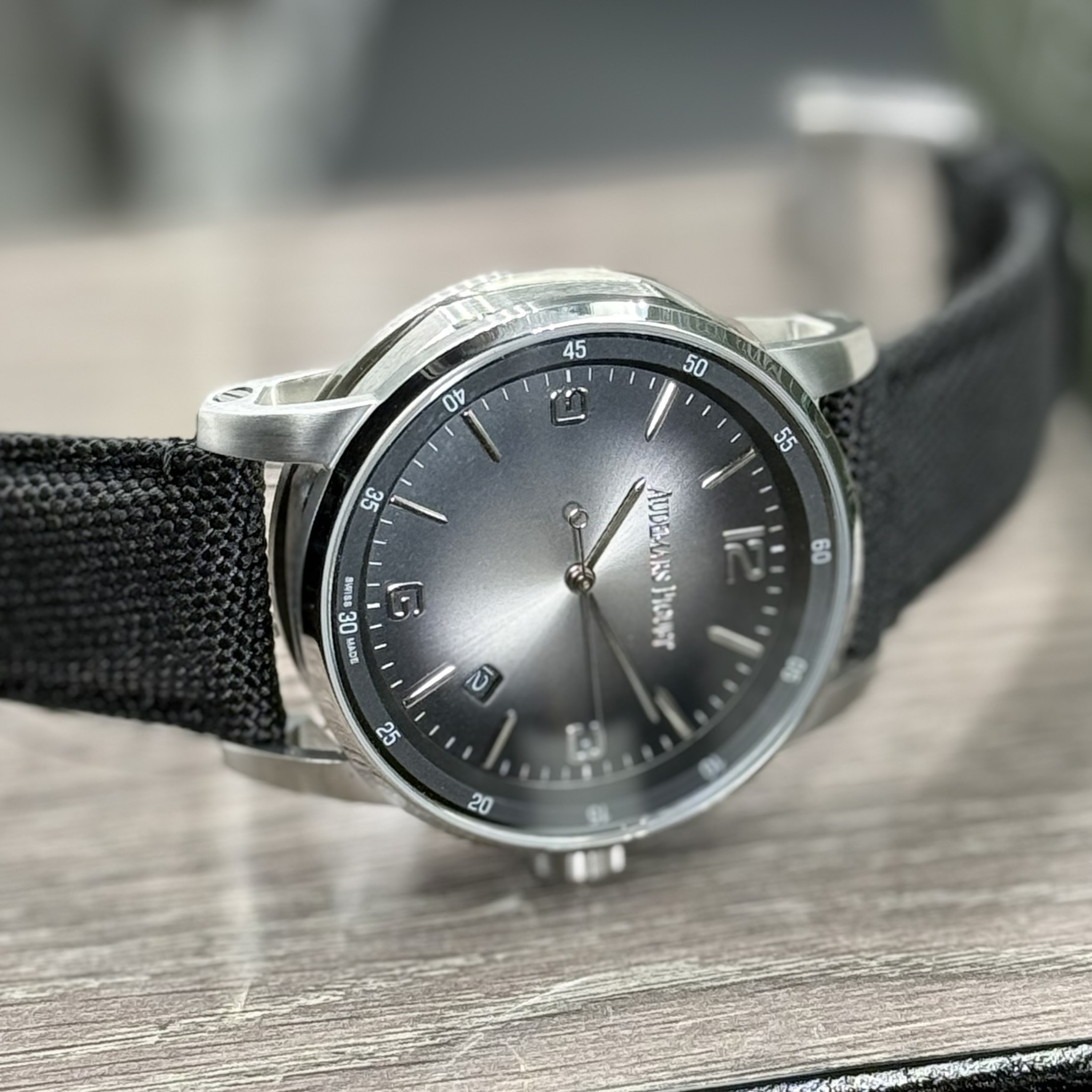 Audemars Piguet Code 11.59 Selfwinding Black Belt smoked grey sunburst lacquered Dial Automatic Watch - Image 5