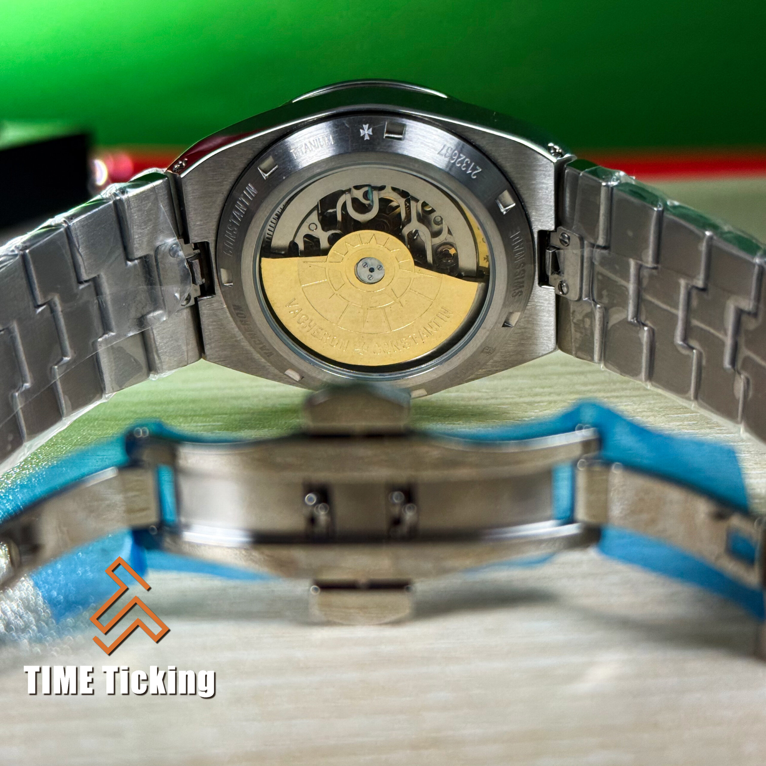 Vacheron Constantin Overseas Tourbillon Manual Winding Blue Dial Mens Watch - Image 3