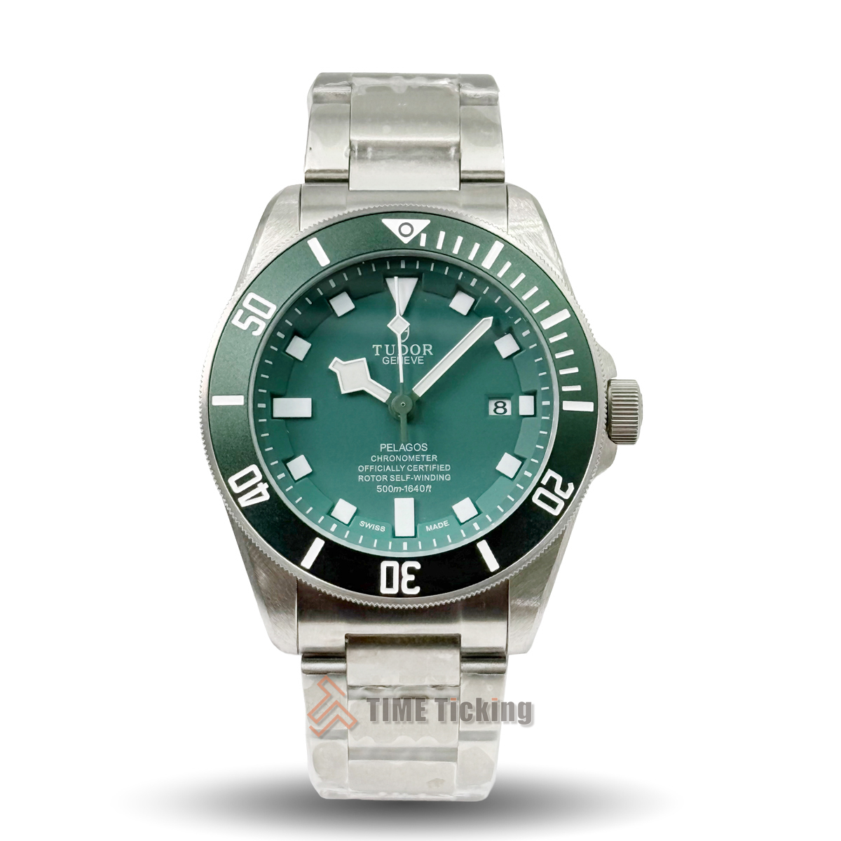 Tudor Pelagos 41mm green dial automatic watch