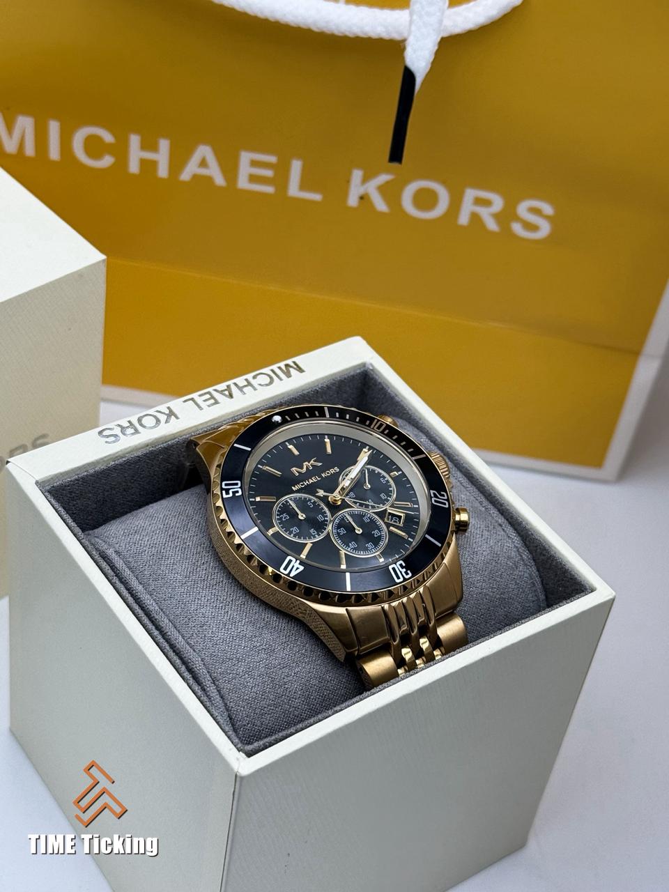 Michael Kors Bayville Chronograph Gold-Tone Men's Watch. - Image 5