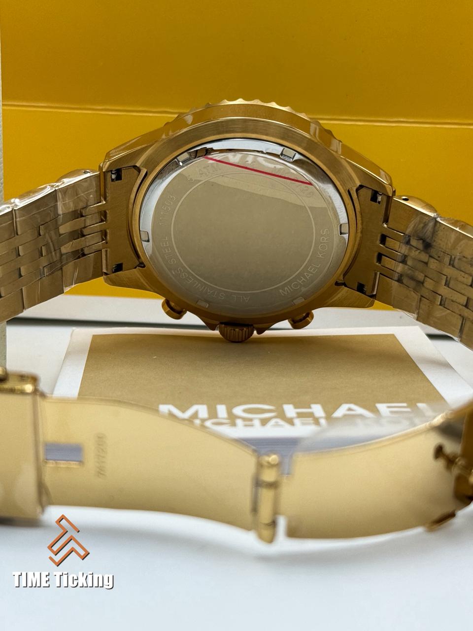 Michael Kors Bayville Chronograph Gold-Tone Men's Watch. - Image 4