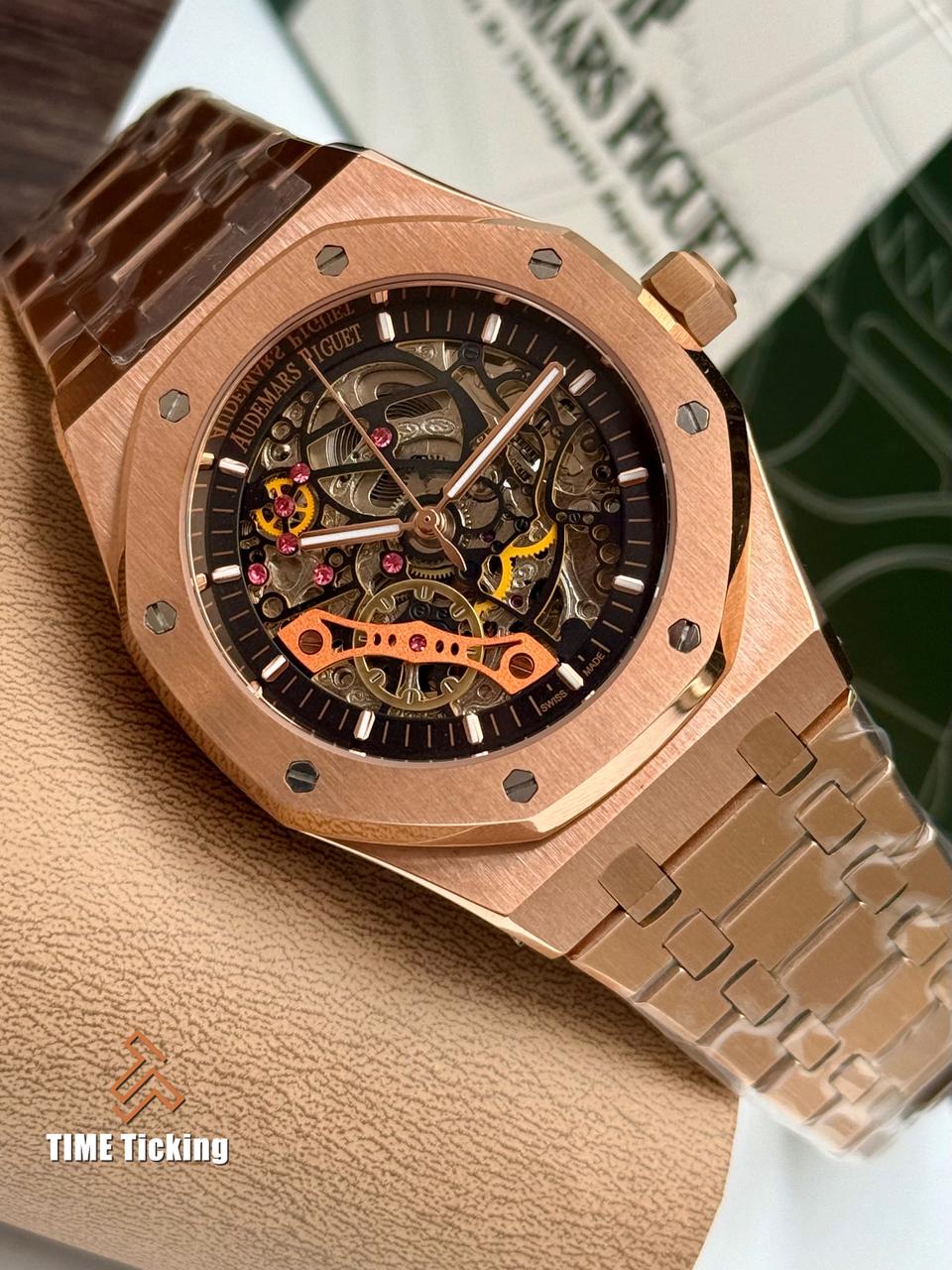 Audemars Piguet Royal Oak Double Balance Wheel Openworked Rose Gold Case - Image 2
