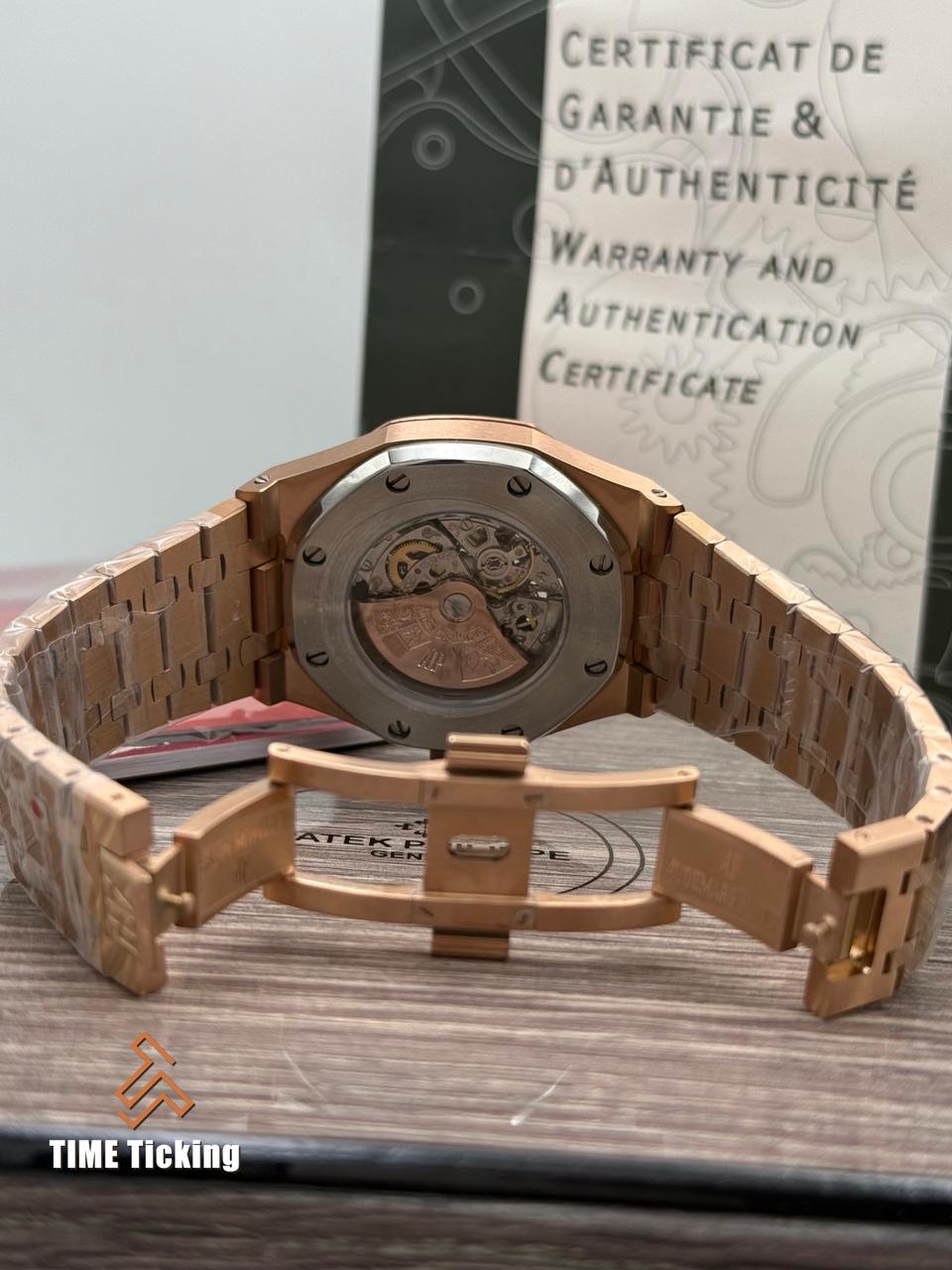 Audemars Piguet Royal Oak Double Balance Wheel Openworked Rose Gold Case - Image 5
