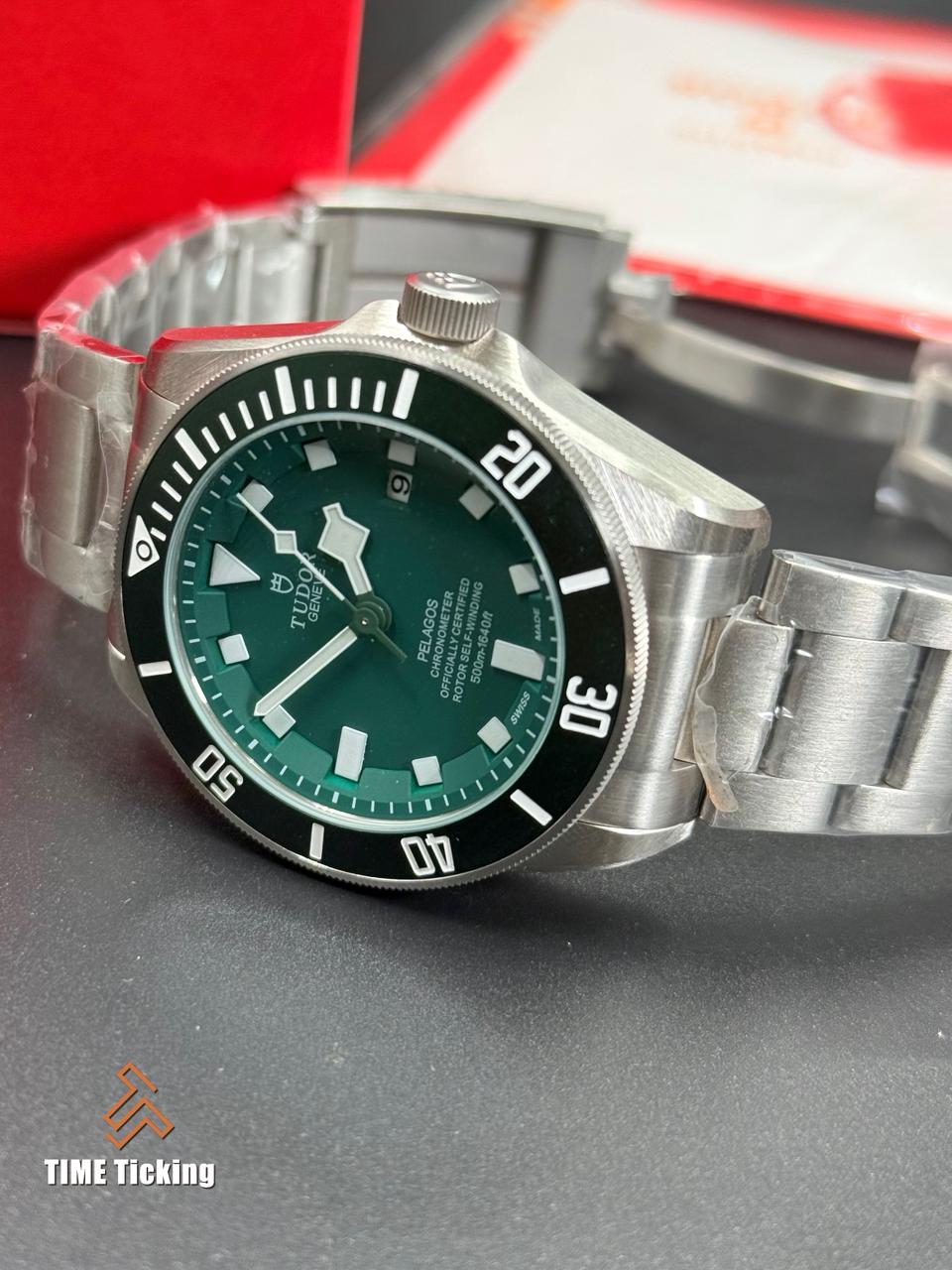 Tudor Pelagos 41mm,Green Dial Automatic Mechanical Watch. - Image 2