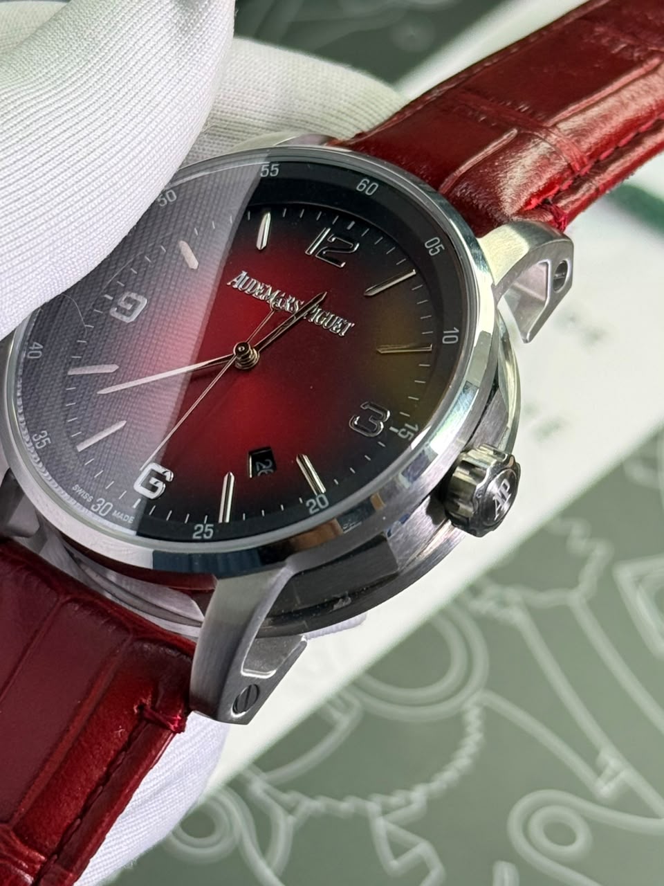 Audemars Piguet Code 11.59 Selfwinding Red Belt smoked burgundy lacquered Dial Automatic Watch - Image 3