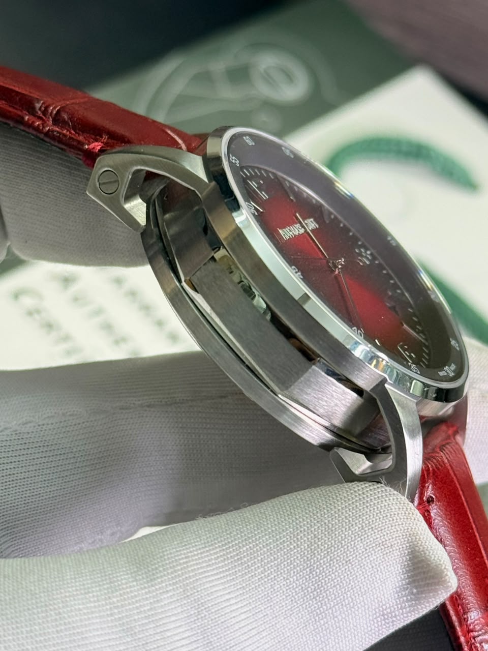 Audemars Piguet Code 11.59 Selfwinding Red Belt smoked burgundy lacquered Dial Automatic Watch - Image 5