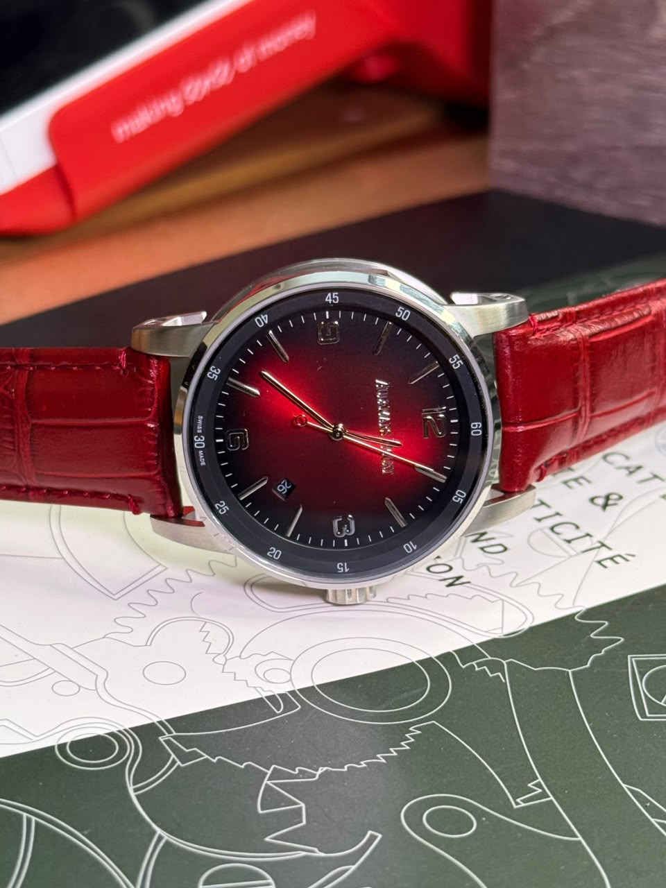 Audemars Piguet Code 11.59 Selfwinding Red Belt smoked burgundy lacquered Dial Automatic Watch - Image 4