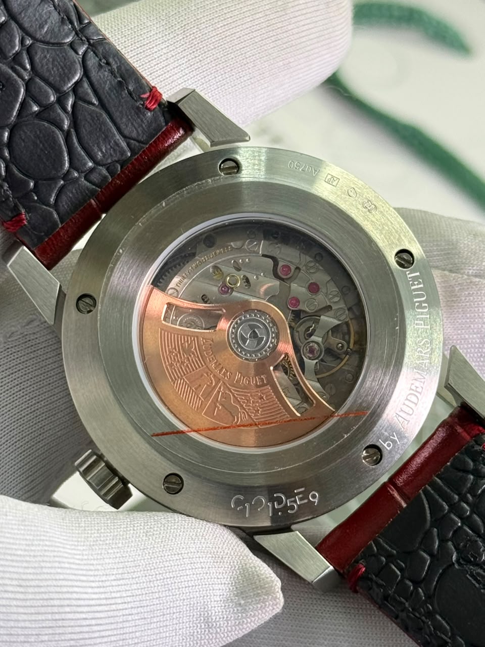 Audemars Piguet Code 11.59 Selfwinding Red Belt smoked burgundy lacquered Dial Automatic Watch - Image 6