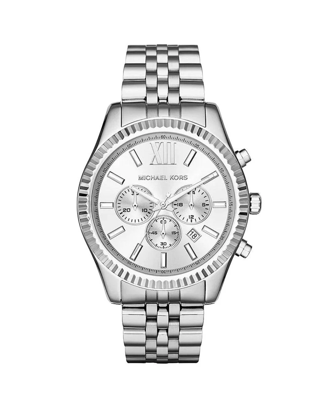 Michael Kors Lexington MK8405 Silver Dial Chronograph Men’s Watch