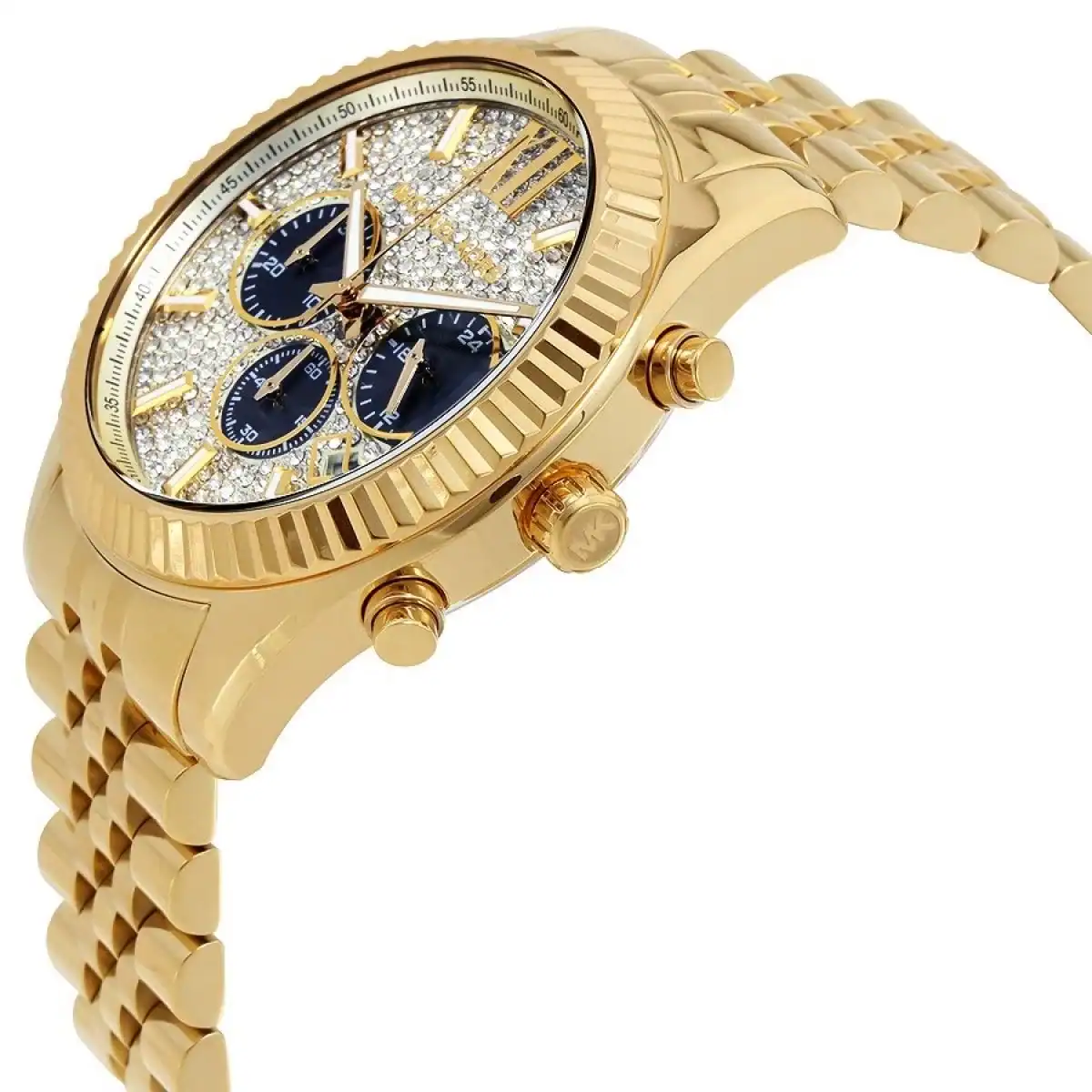 Michael Kors Men’s Gold-Tone Lexington Chronograph Watch MK8494. - Image 2