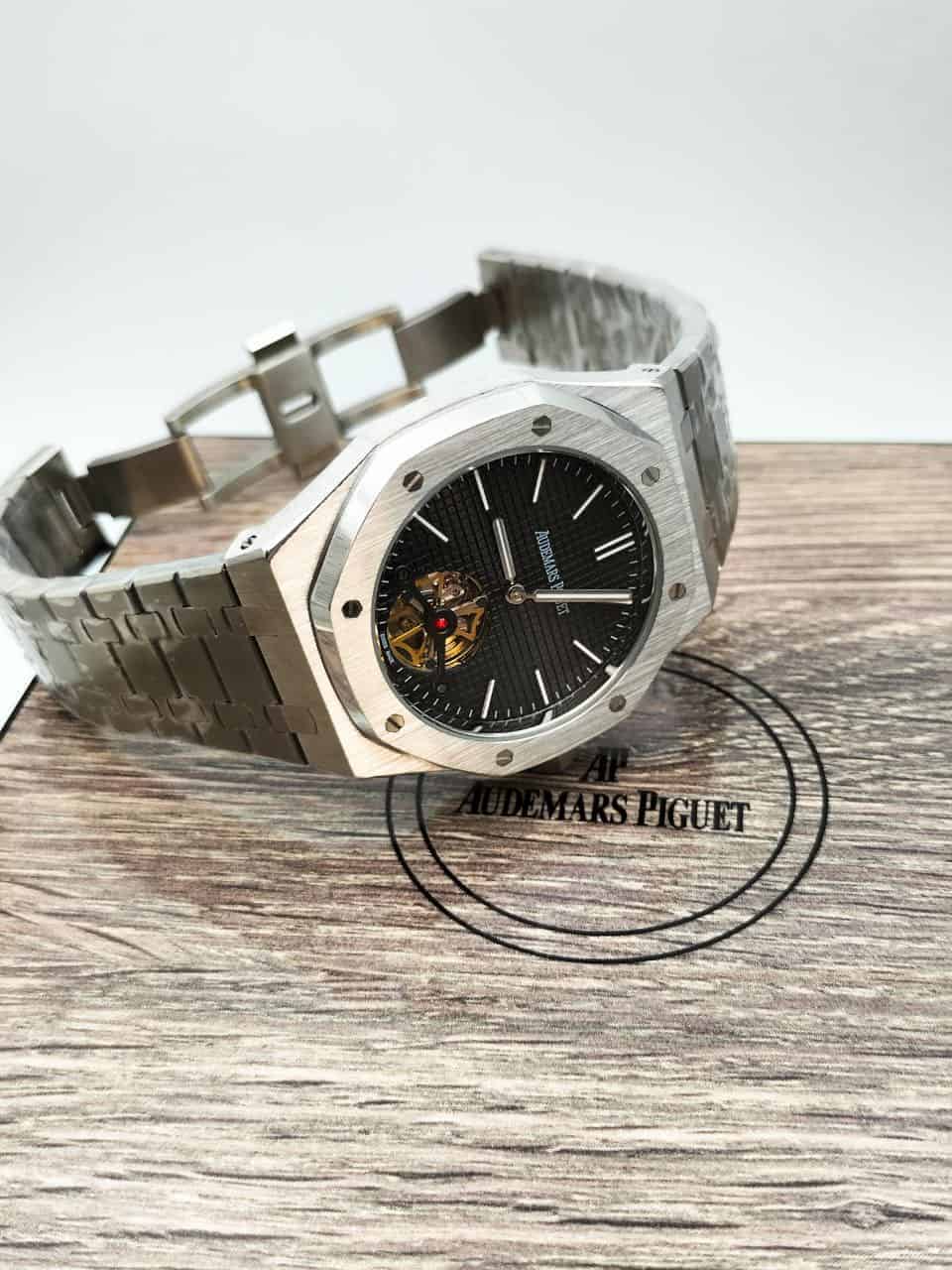 Audemars Piguet Royal Oak Tourbillon Automatic Watch Black Dial - Image 7
