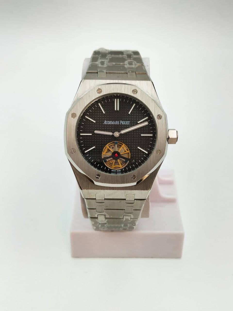 Audemars Piguet Royal Oak Tourbillon Automatic Watch Black Dial - Image 3