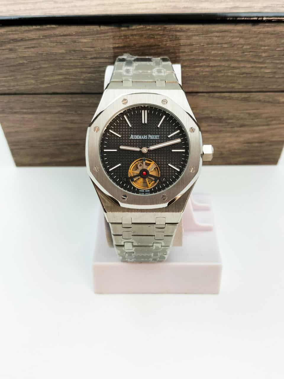 Audemars Piguet Royal Oak Tourbillon Automatic Watch Black Dial - Image 2