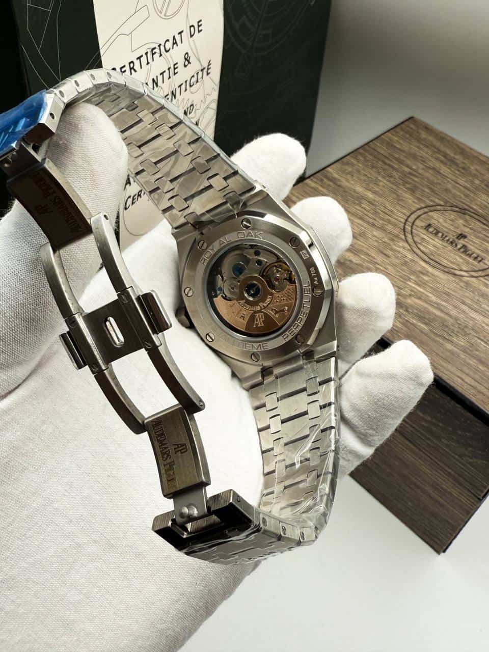 Audemars Piguet Royal Oak Light Blue Dial Automatic Perpetual Calendar 41 mm Men’s Watch - Image 7