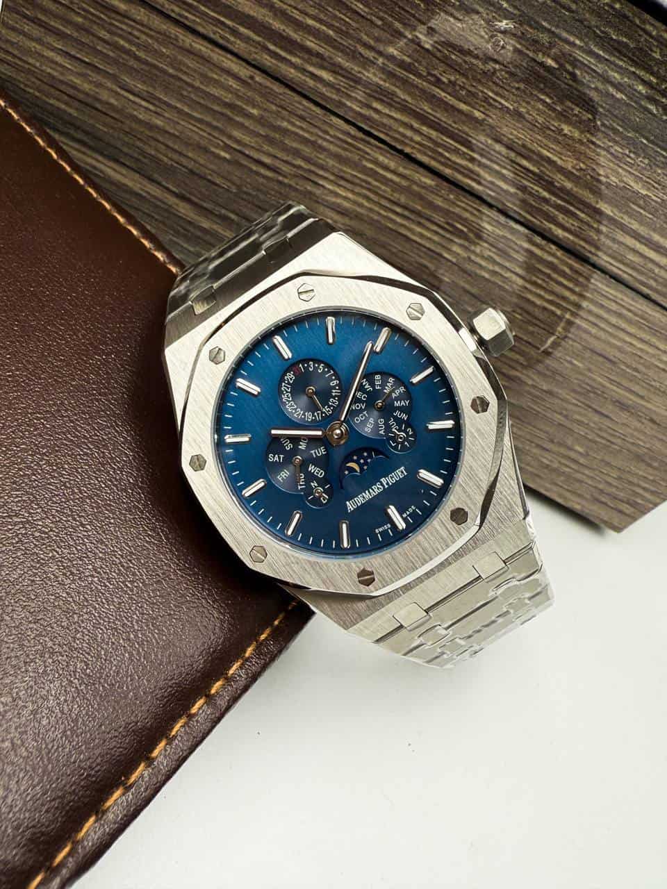 Audemars Piguet Royal Oak Light Blue Dial Automatic Perpetual Calendar 41 mm Men’s Watch - Image 2