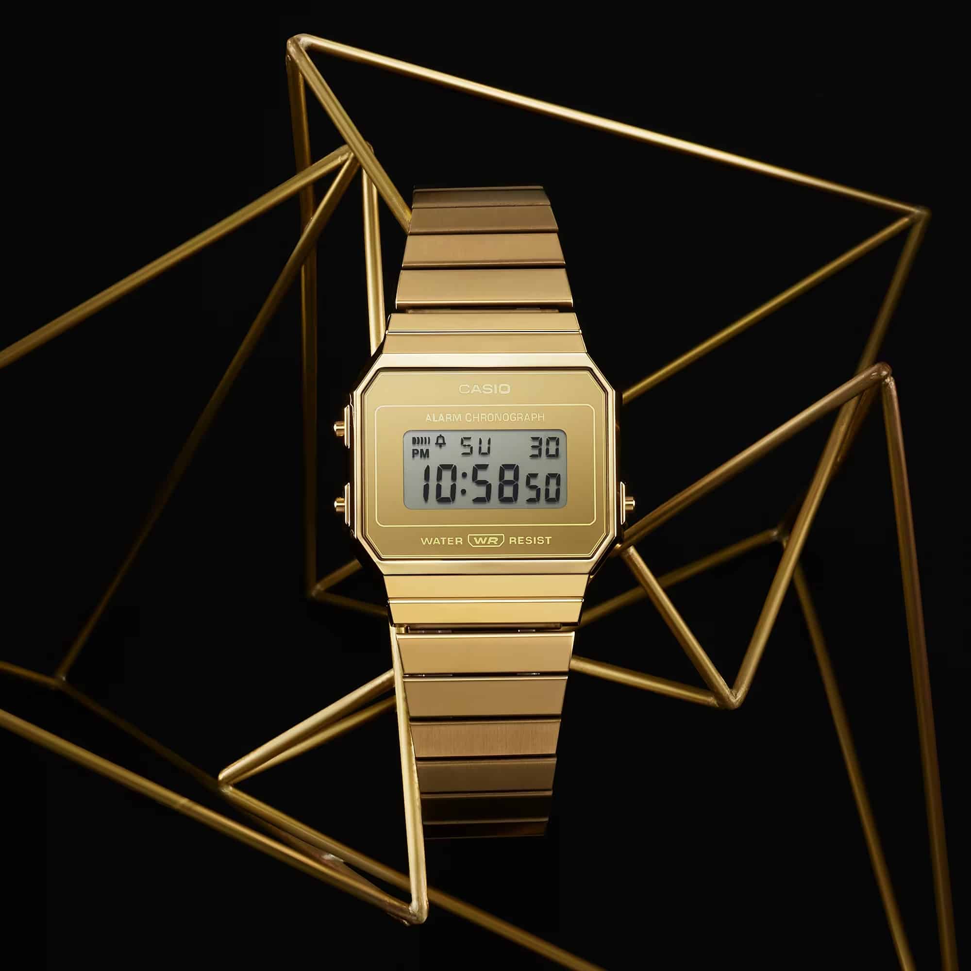 CASIO VINTAGE GOLD DIGITAL WATCH A700WEVG-9ADF - Image 2