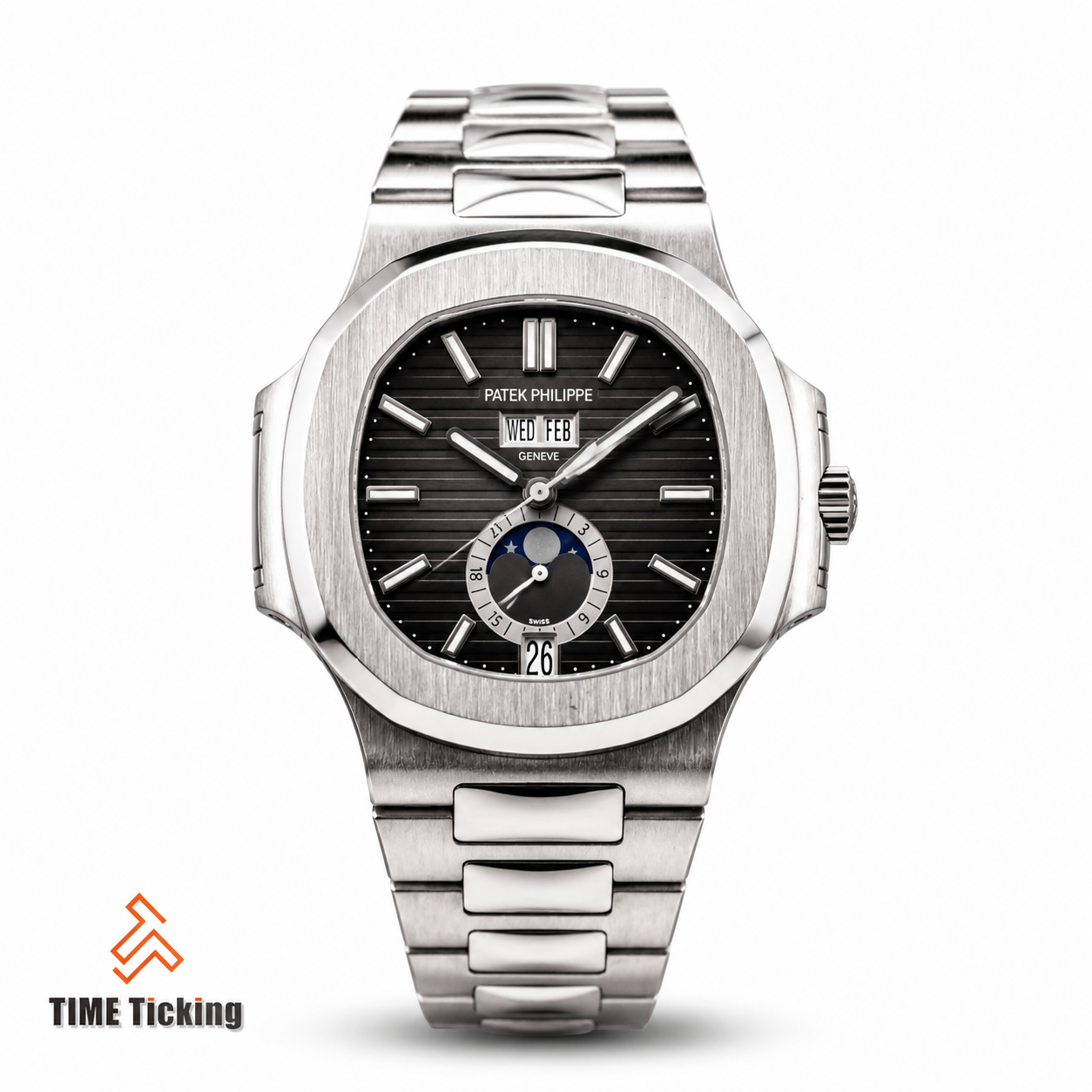 Patek Philippe Nautilus 40mm Stainless Steel Gray Dial Automatic Men’s Watch