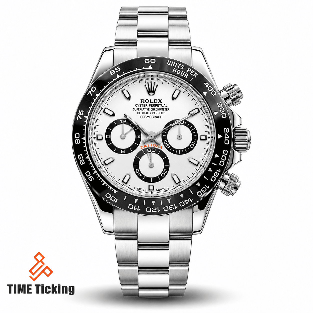 Rolex Cosmograph Daytona White Dial Stainless Steel Oyster Men’s Watch