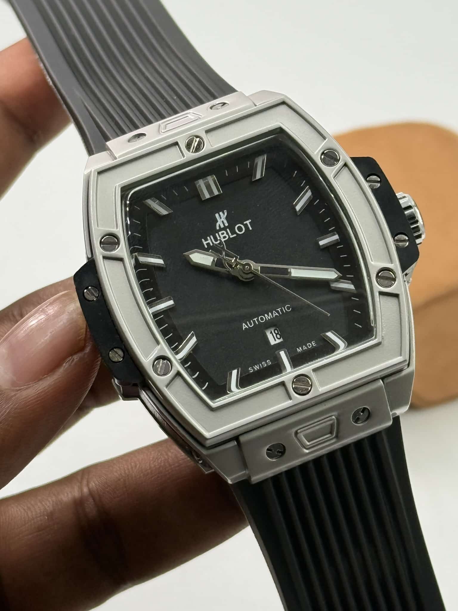 Hublot Spirit of Big Bang Silver Case Black Dial Man’s Watch - Image 3