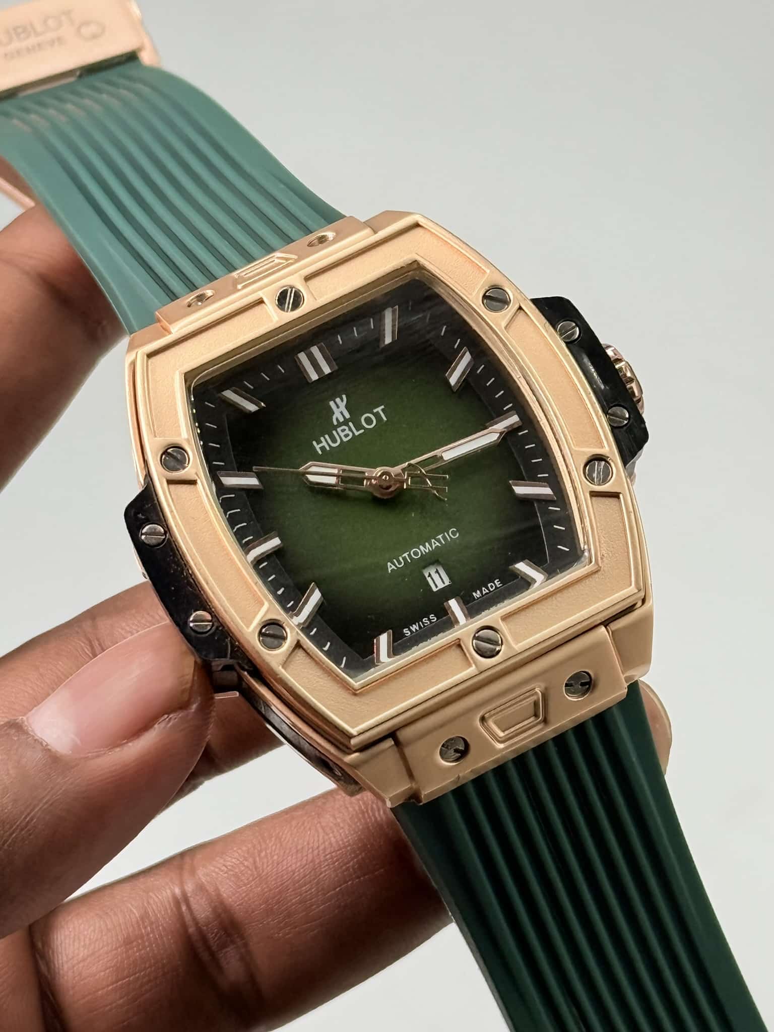 Hublot Spirit of Big Bang Rose Gold Case Green Dial Man’s Watch - Image 2