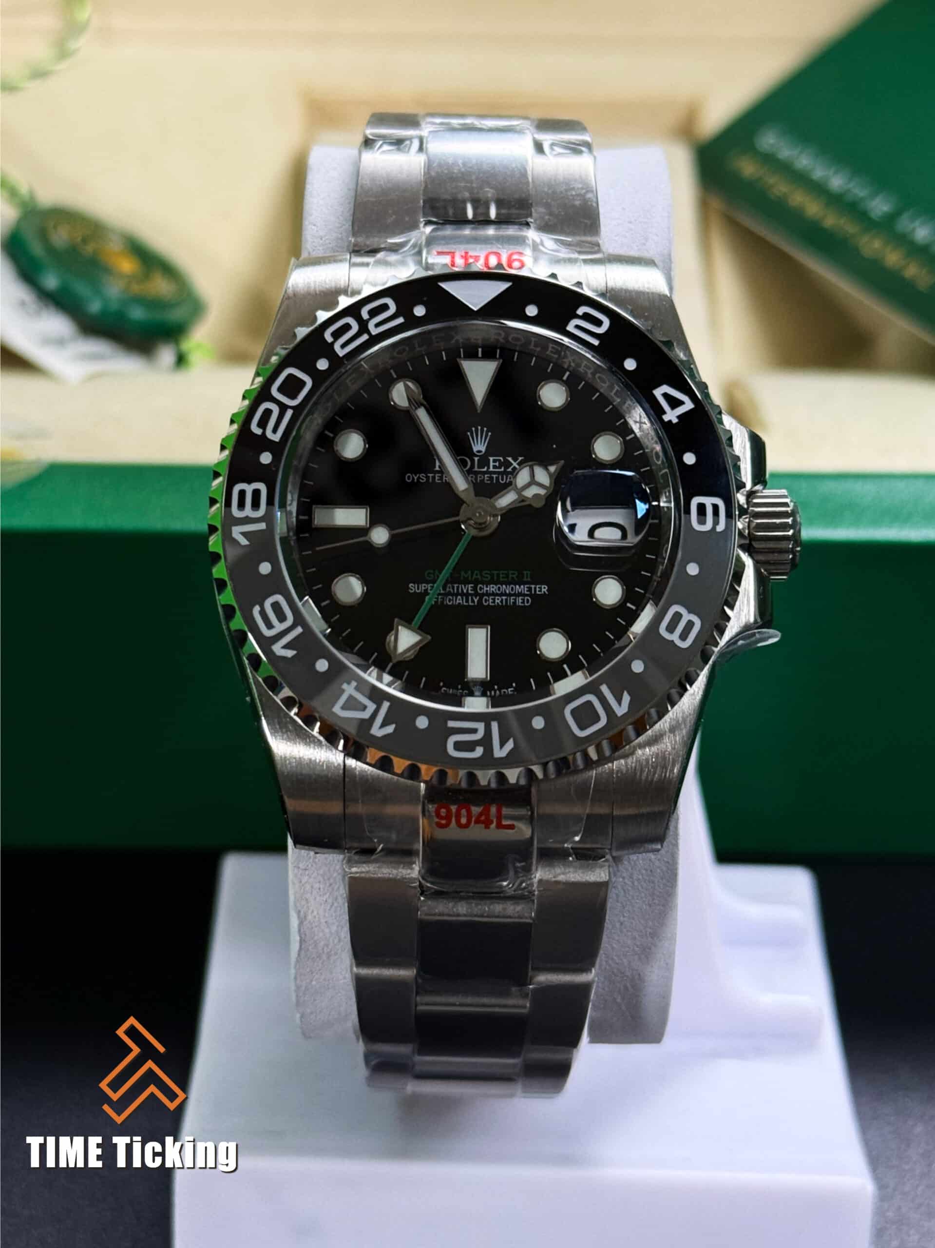 Rolex GMT-Master II 40mm Oystersteel Black & Grey Cerachrom Bezel - Image 3