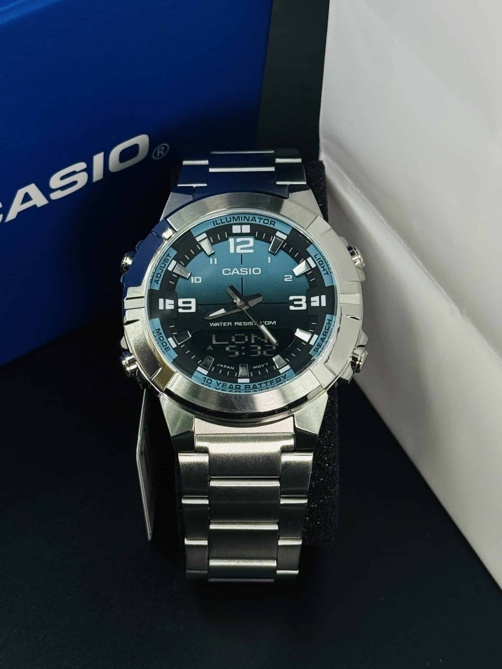 Casio AMW-870DA-2A2VDF Dual Time Analog-Digital Sports Watch. - Image 6