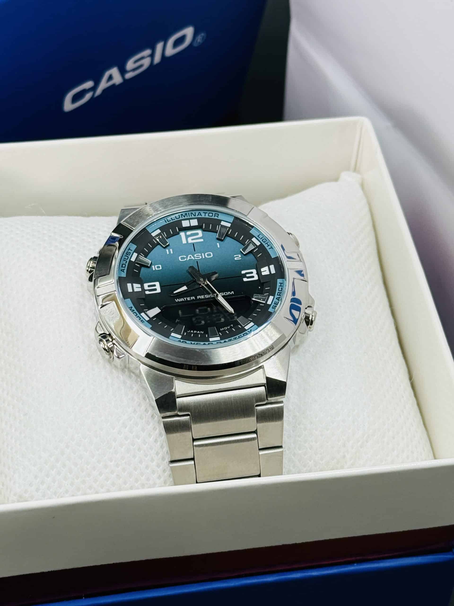 Casio AMW-870DA-2A2VDF Dual Time Analog-Digital Sports Watch. - Image 7