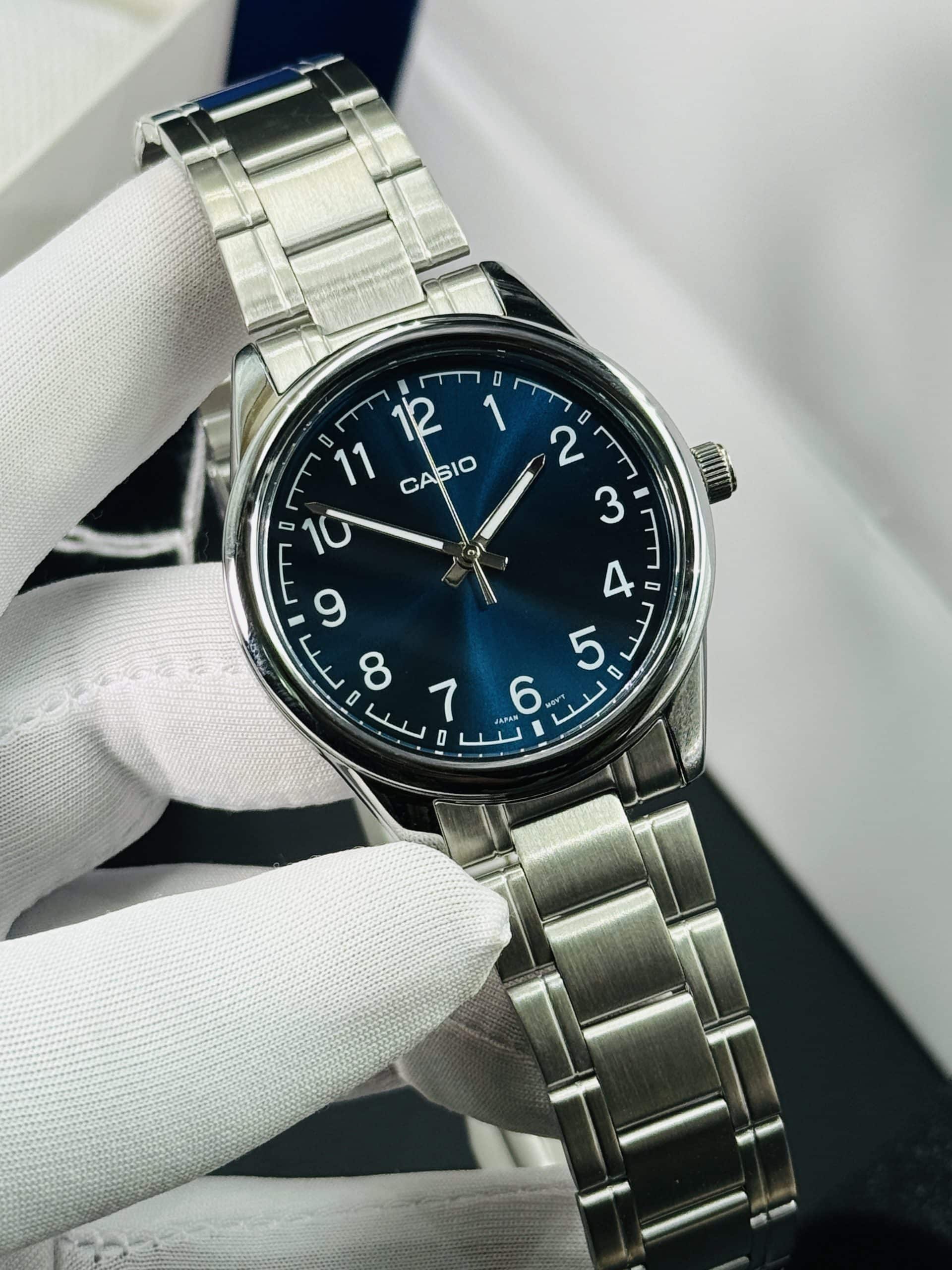 Casio Enticer Series MTP-V005D-2B4UDF Stainless Steel Blue Dial Watch. - Image 3