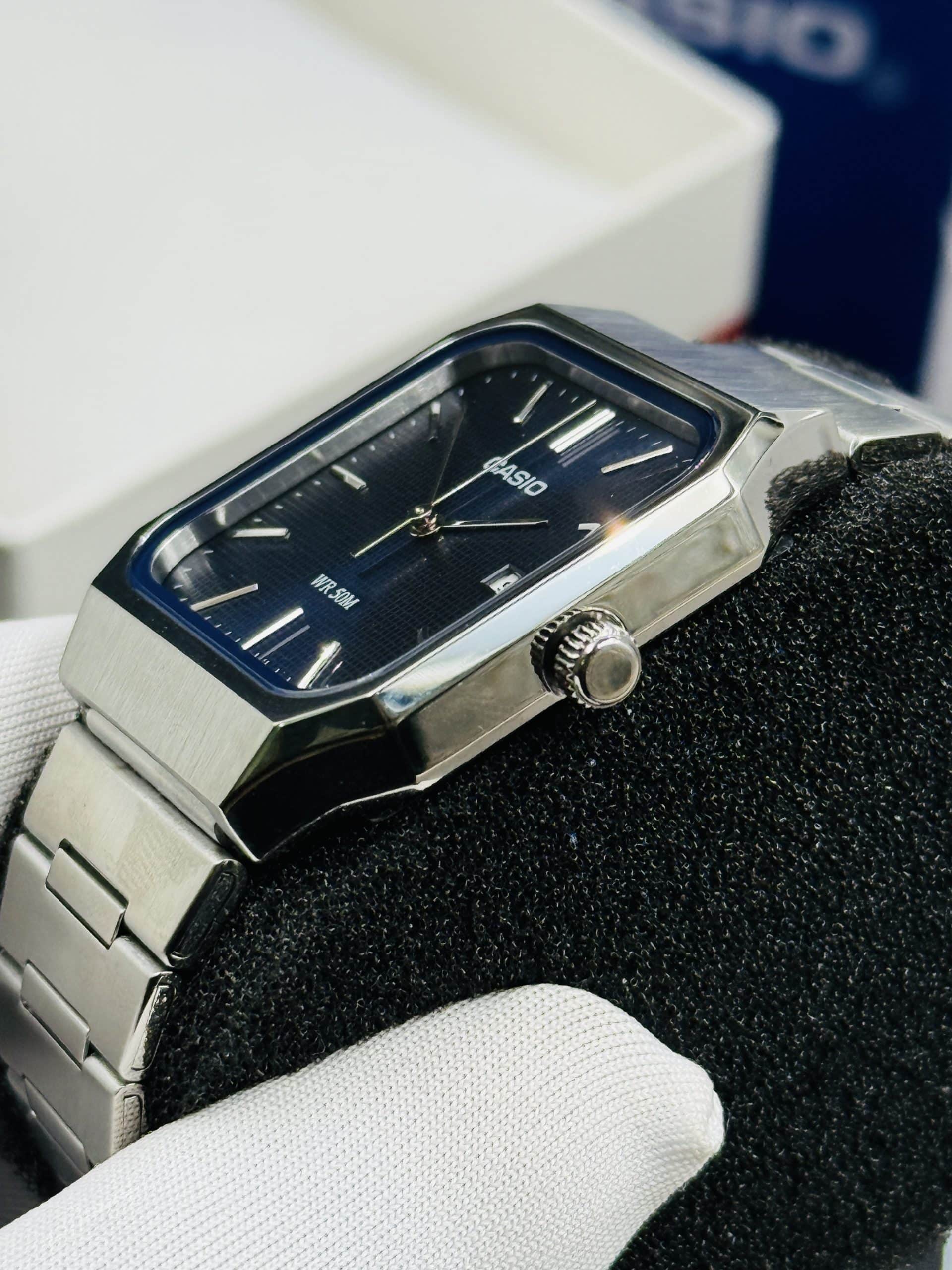 Casio MTP-B185D Blue Dial Men’s Stainless Steel Analog Watch. - Image 8