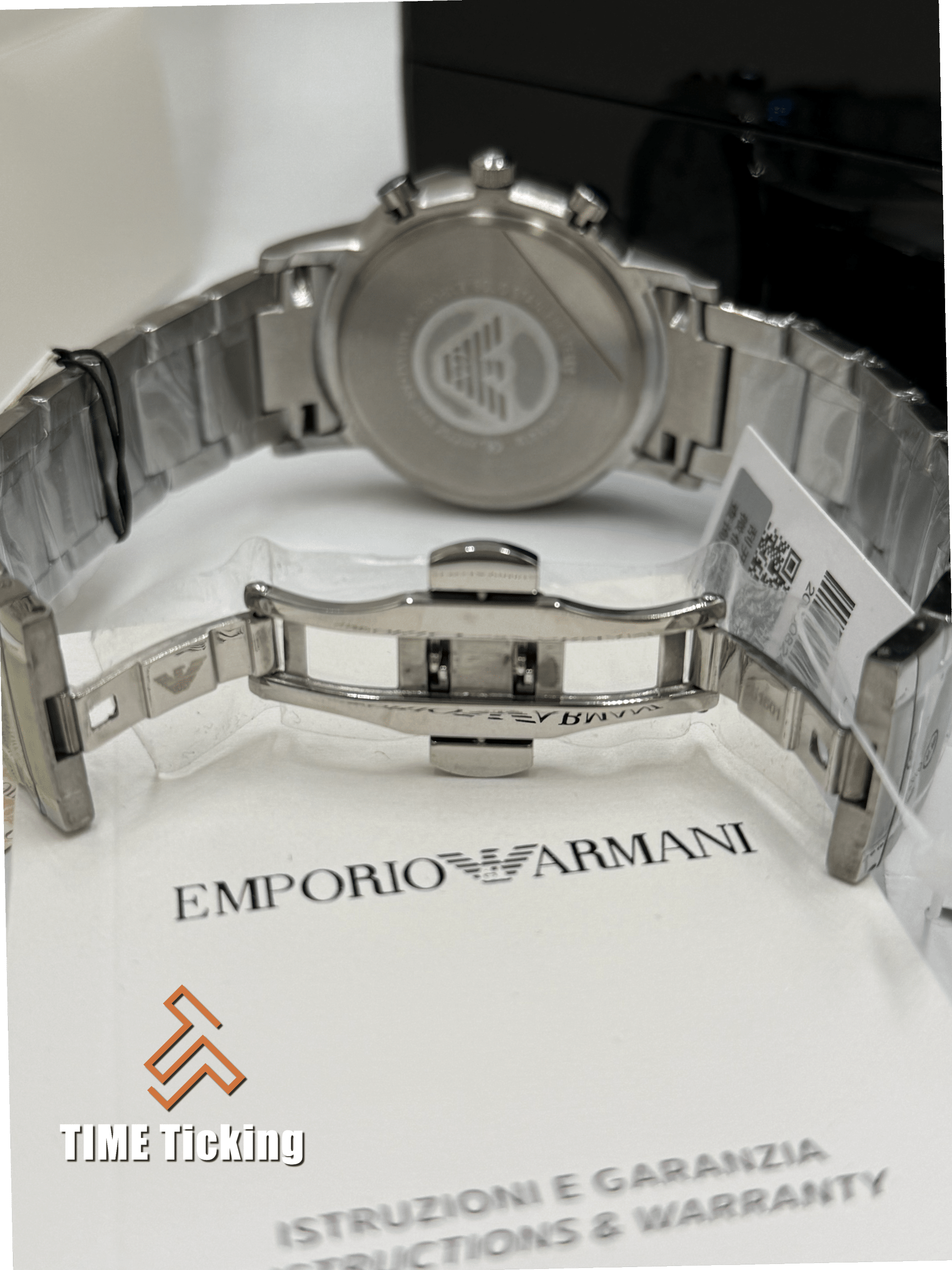 Emporio Armani Renato Chronograph Silver Dial Quartz Men’s Watch. - Image 6