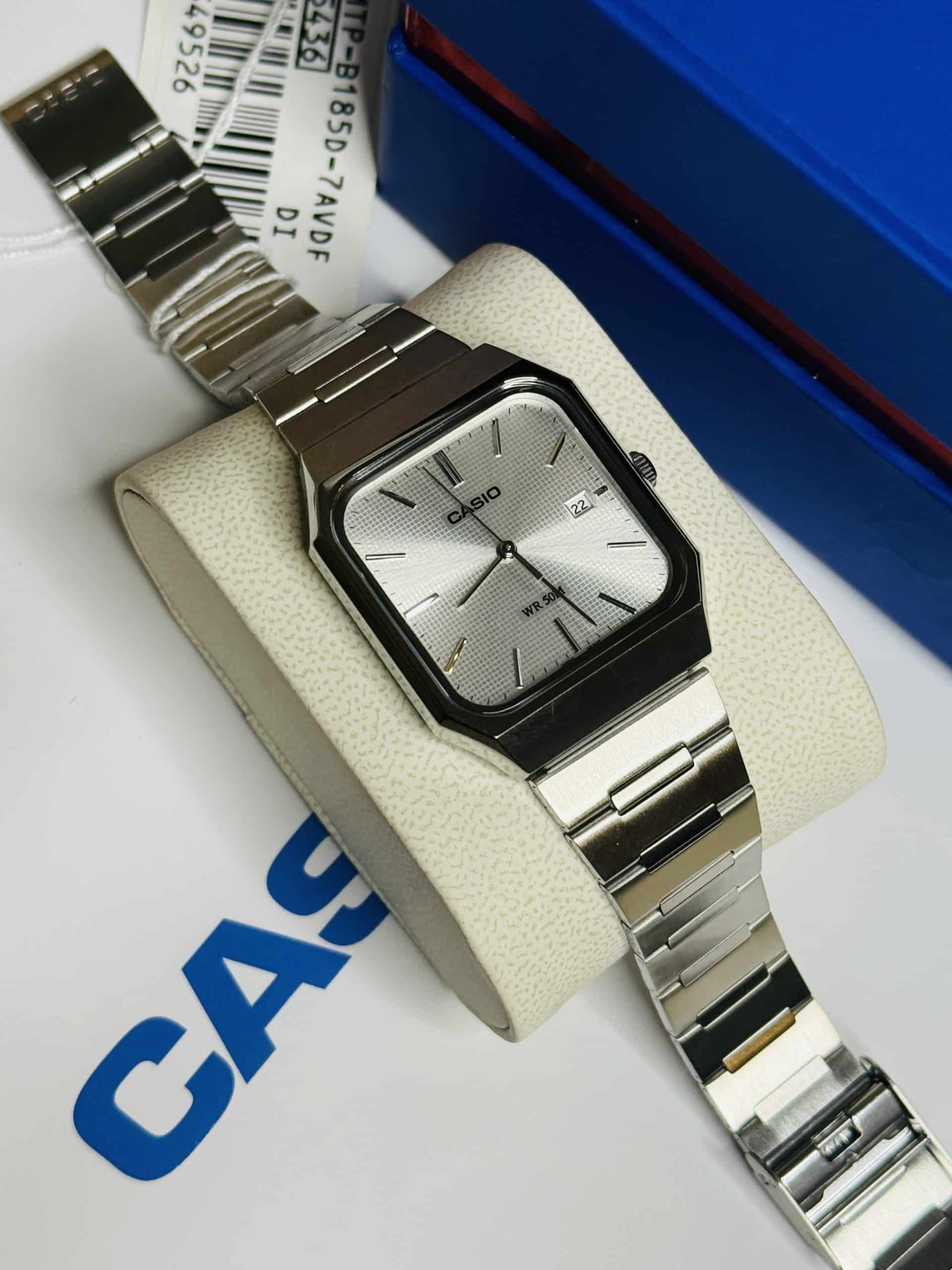 Casio MTP-B185D-7AV Silver Dial Watch - Image 4