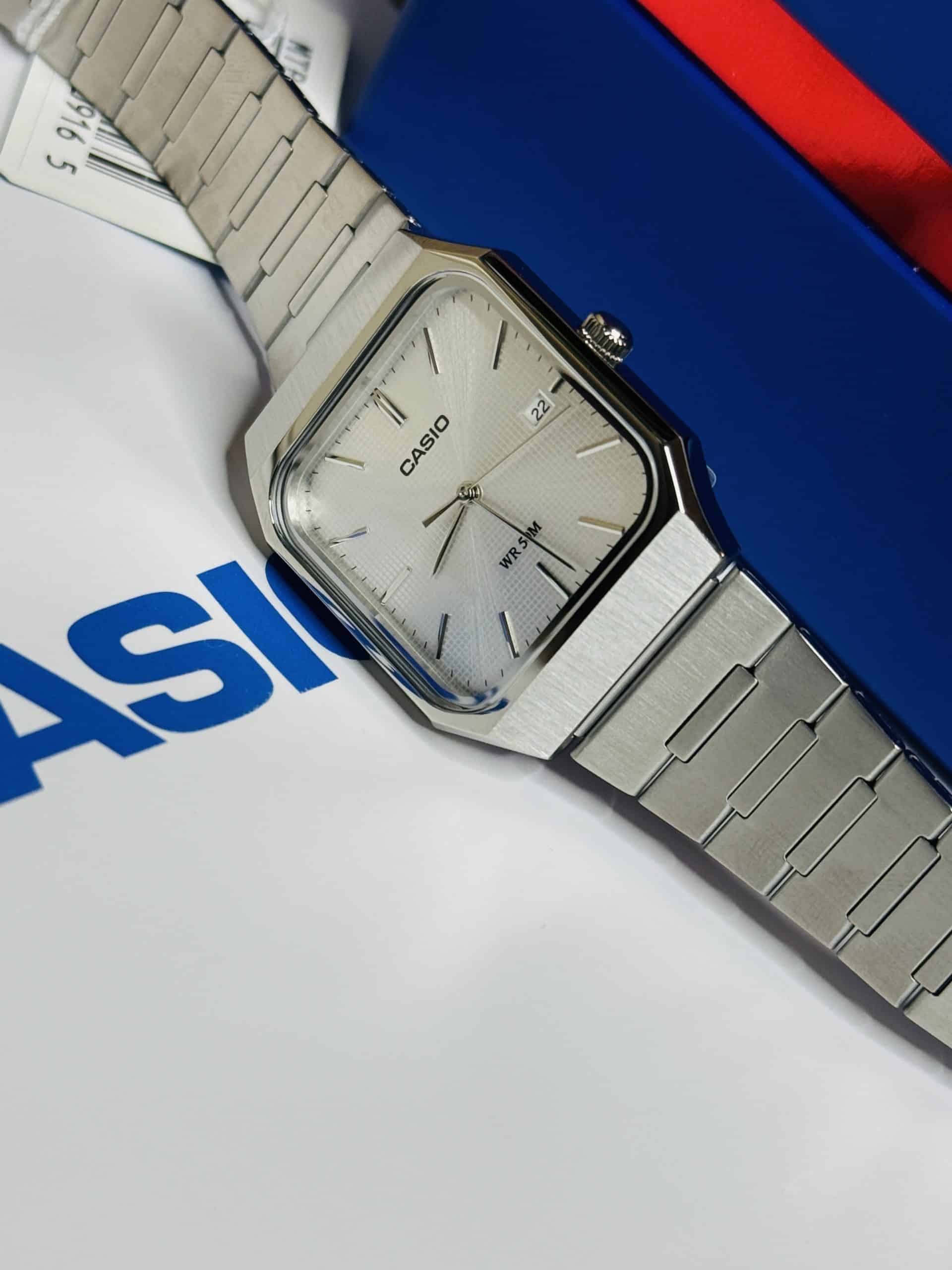 Casio MTP-B185D-7AV Silver Dial Watch - Image 5
