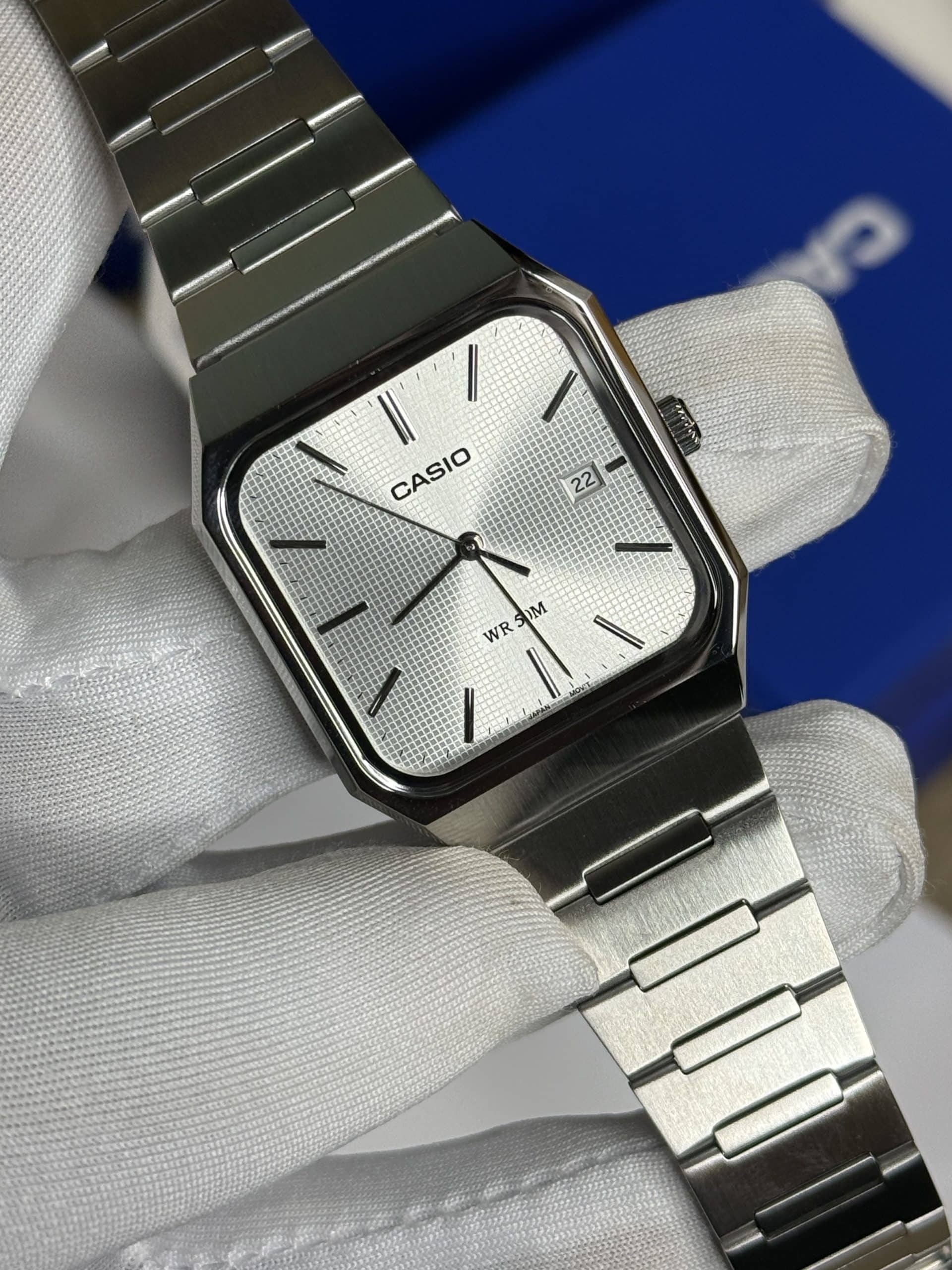 Casio MTP-B185D-7AV Silver Dial Watch - Image 10
