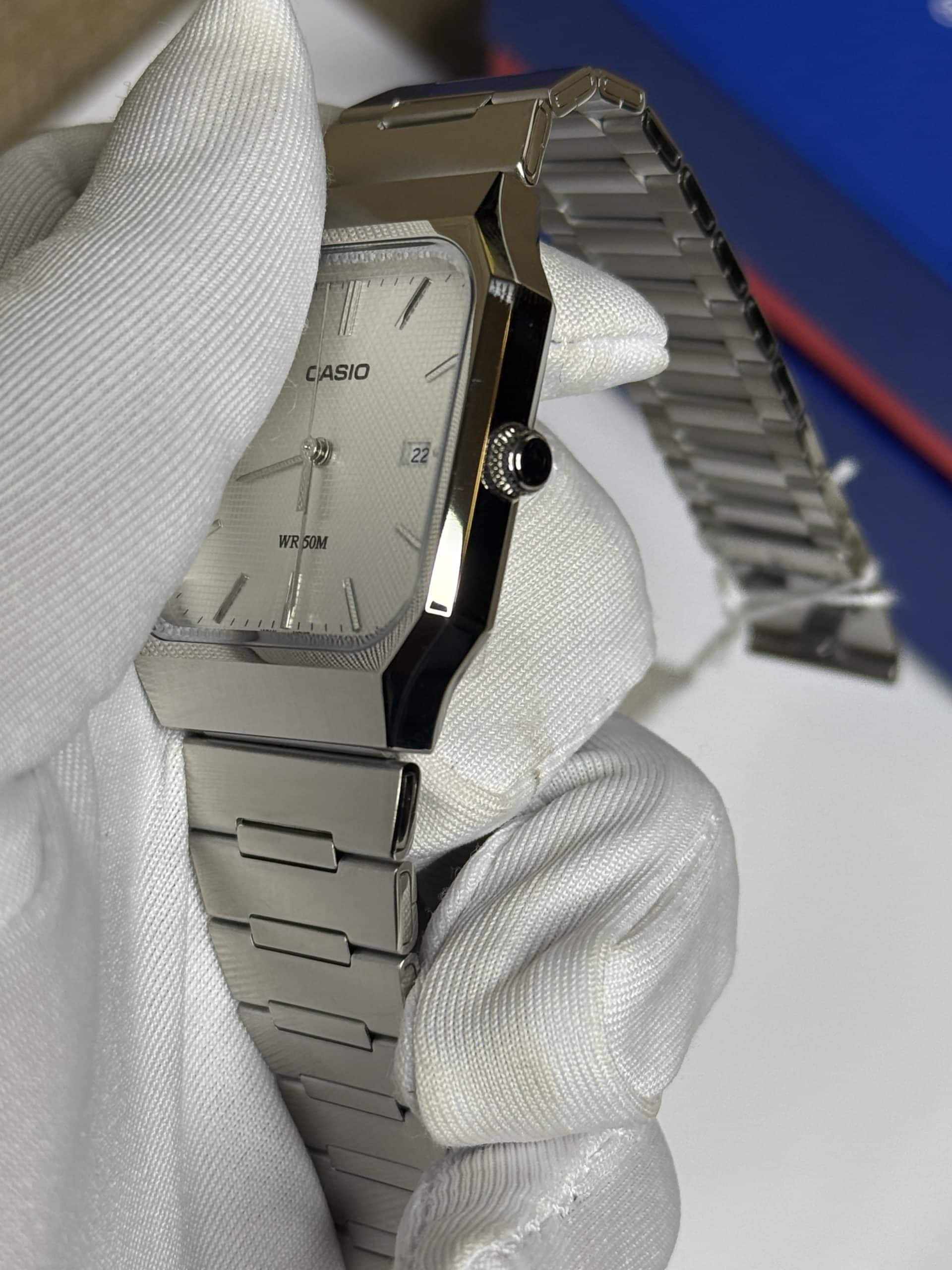 Casio MTP-B185D-7AV Silver Dial Watch - Image 6