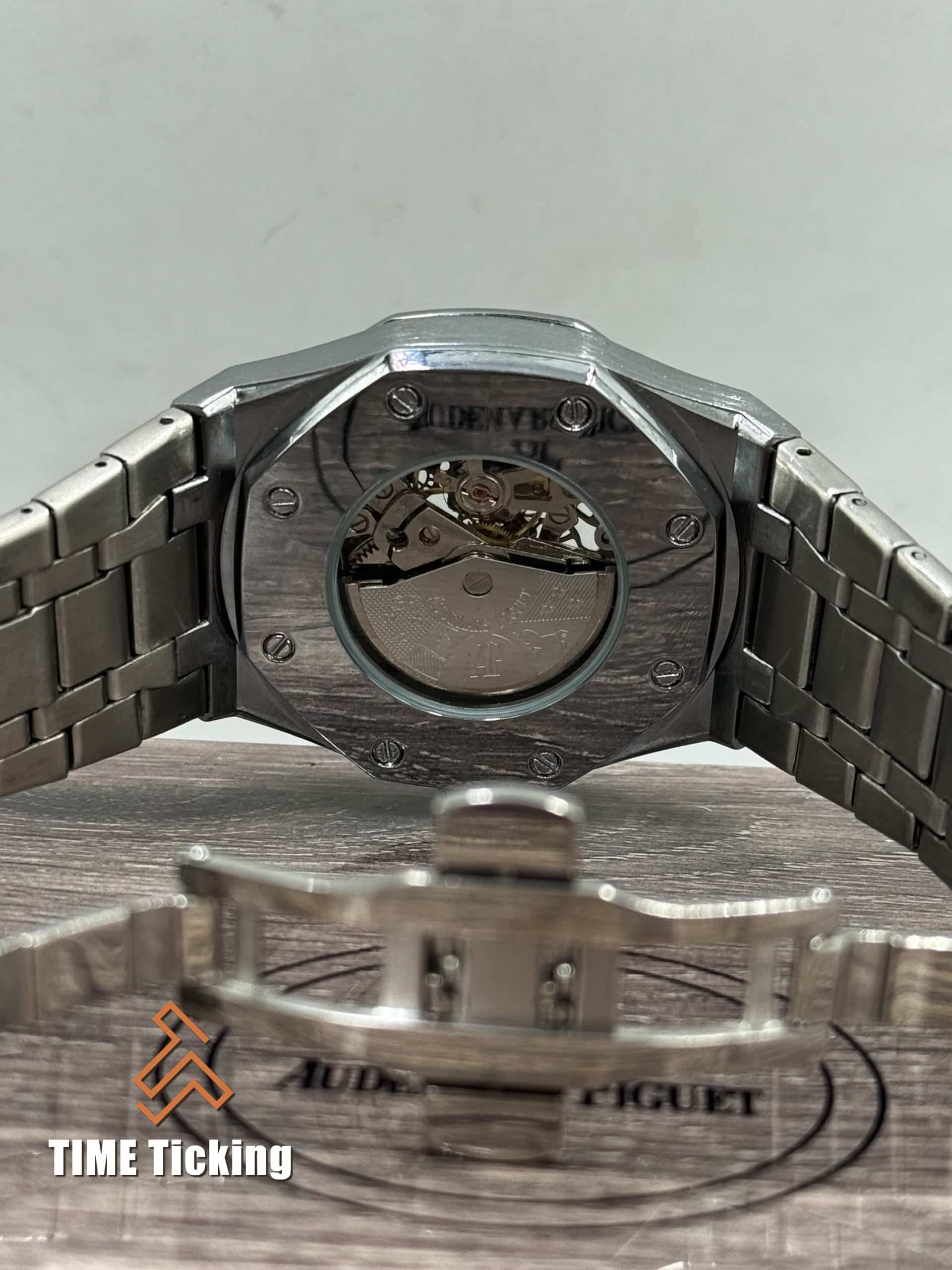Audemars Piguet Royal Oak Skeleton Dial Stainless Steel Silver Case Automatic Watch - Image 5