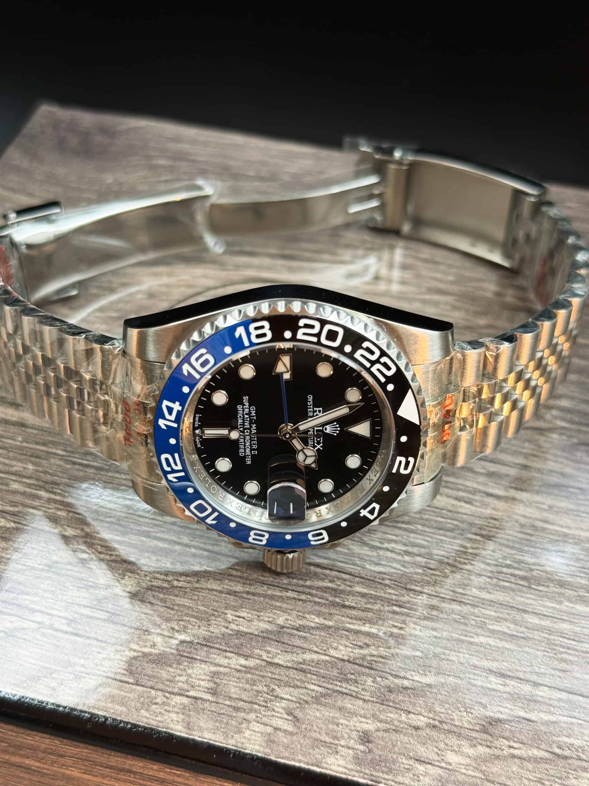 Rolex GMT-Master 40mm black dial and distinctive blue and black Cerachrom bezel - Image 3