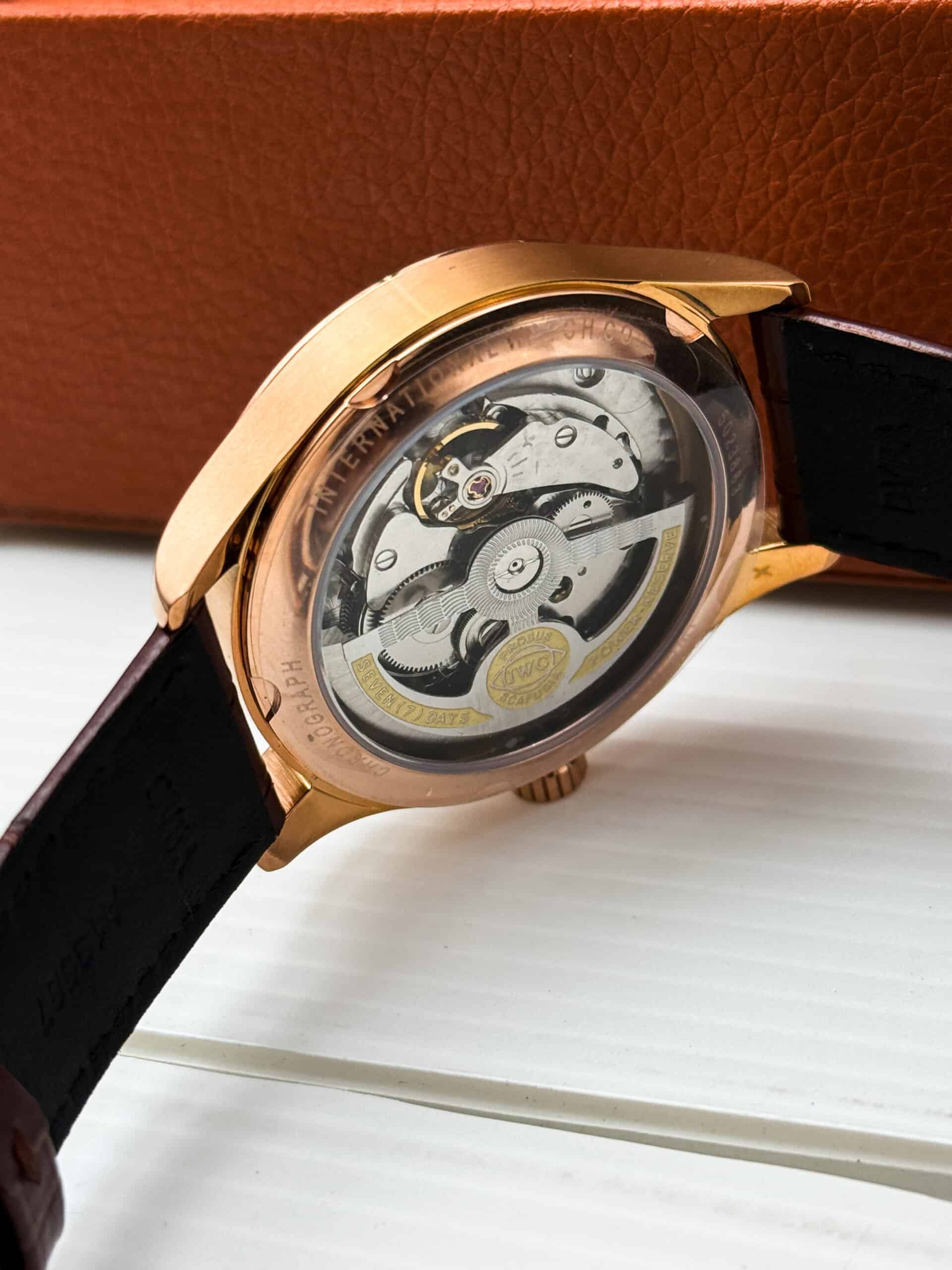IWC Portugieser Automatic Brown Belt Dark Ash Dial Men’s Watch - Image 6