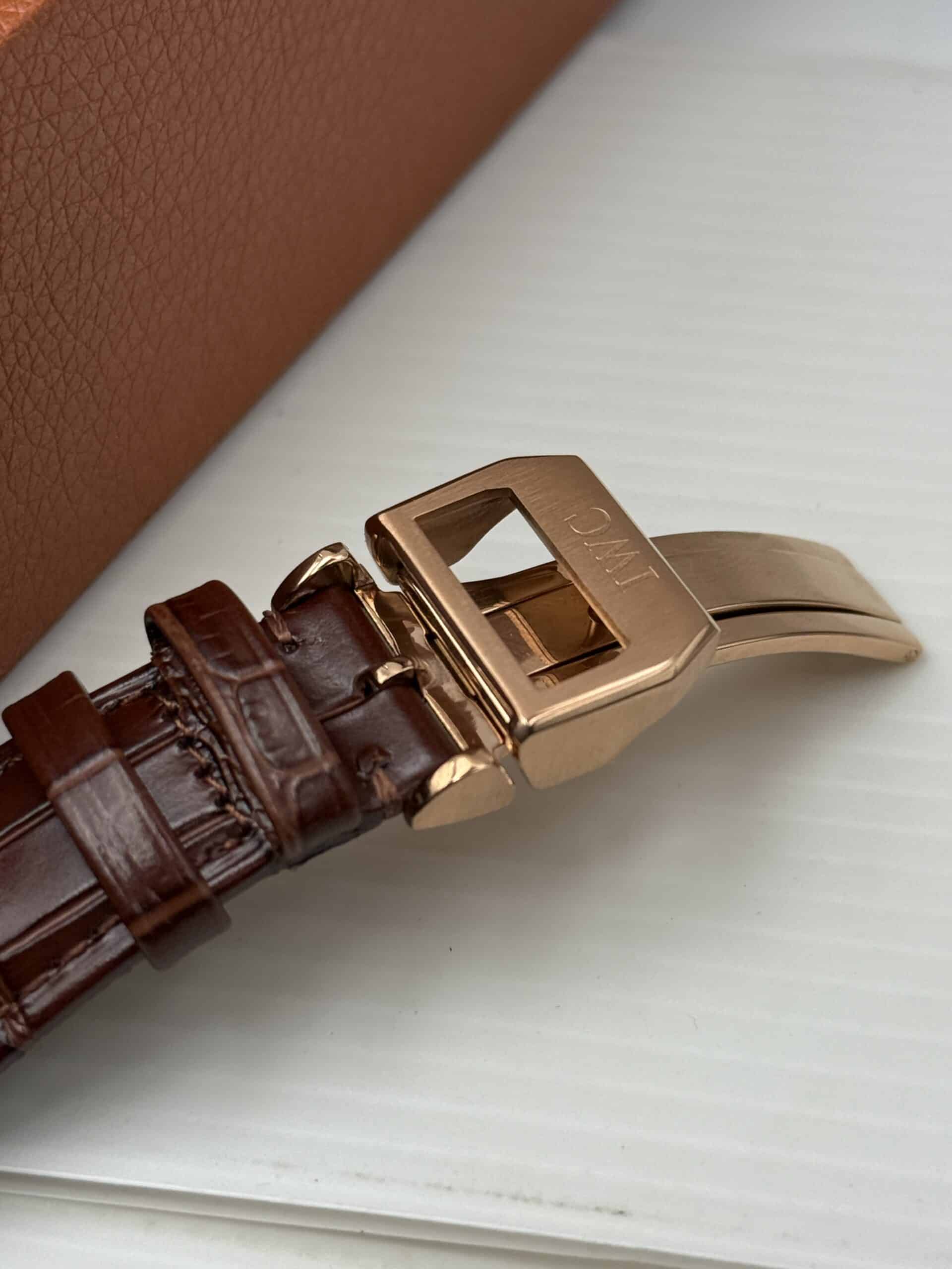 IWC Portugieser Automatic Brown Belt Dark Ash Dial Men’s Watch - Image 8