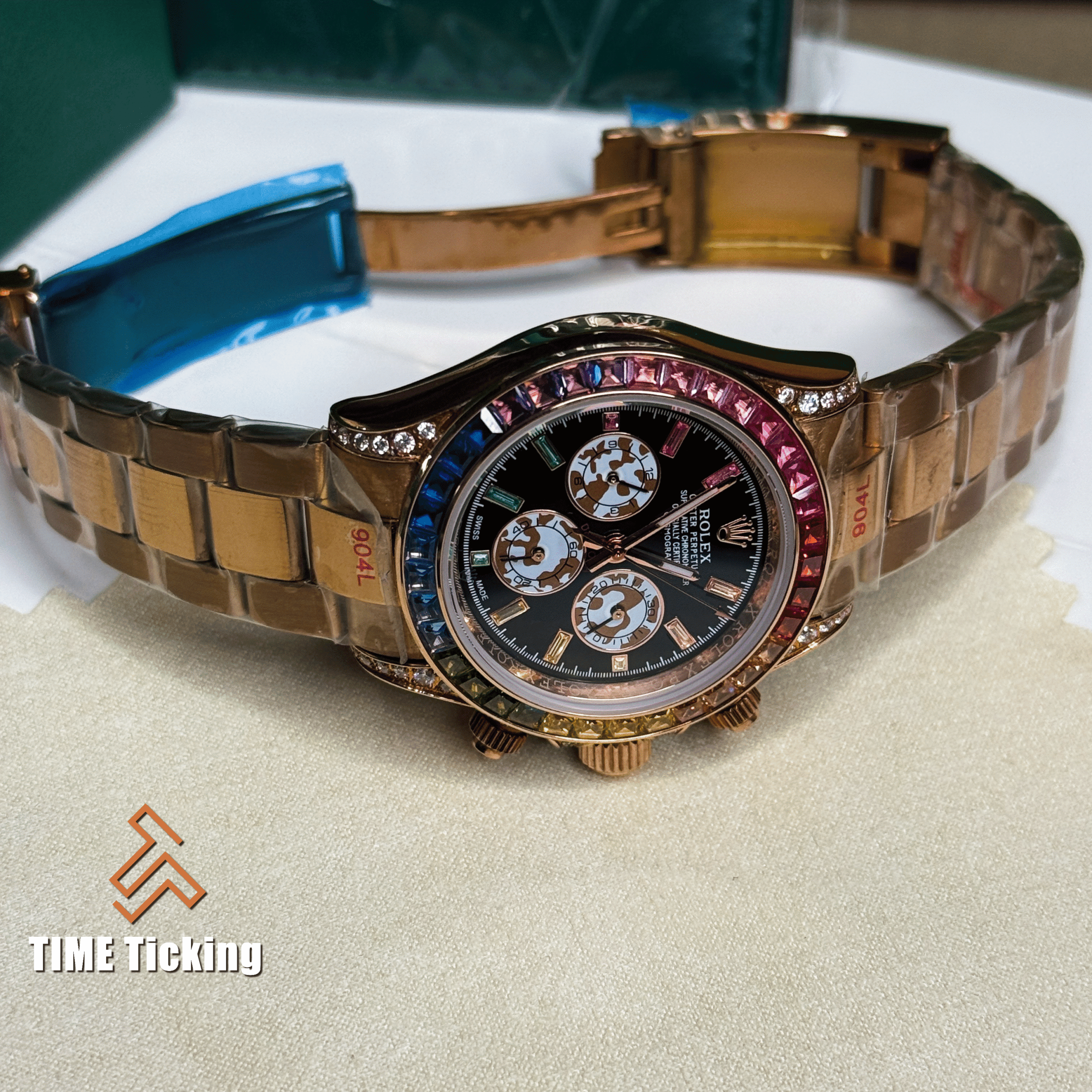 Rolex Rainbow Cosmograph Daytona 40 mm Automatic Watch - Image 4