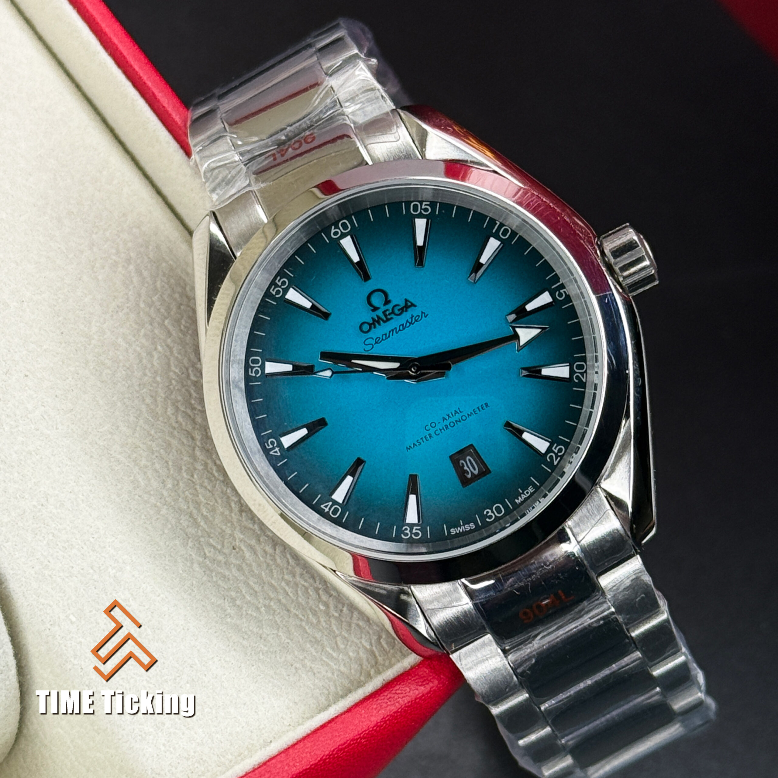 OMEGA Seamaster Aqua Terra 150M Co-Axial Master Chronometer 39 mm Turquoise Dial - Image 3