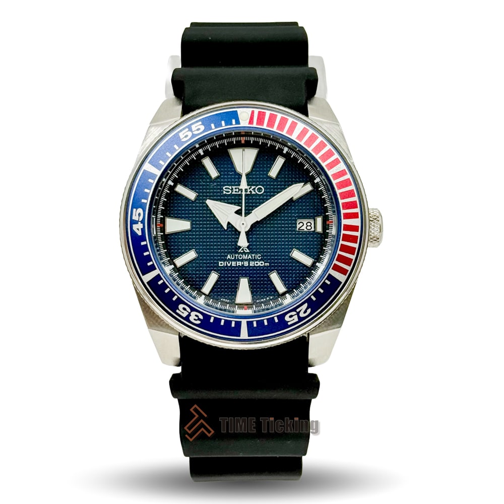 Seiko SRPB53 Automatic Watch 43mm Stainless Steel Case with Black Silicone Strap, 2025 Model