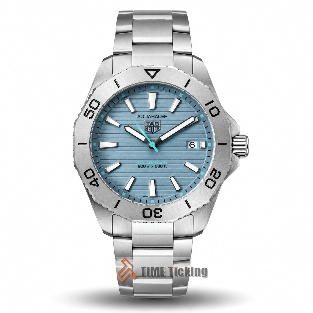 TAG Heuer Aquaracer Professional 200 Solargraph Ice Blue Dial Men’s Watch