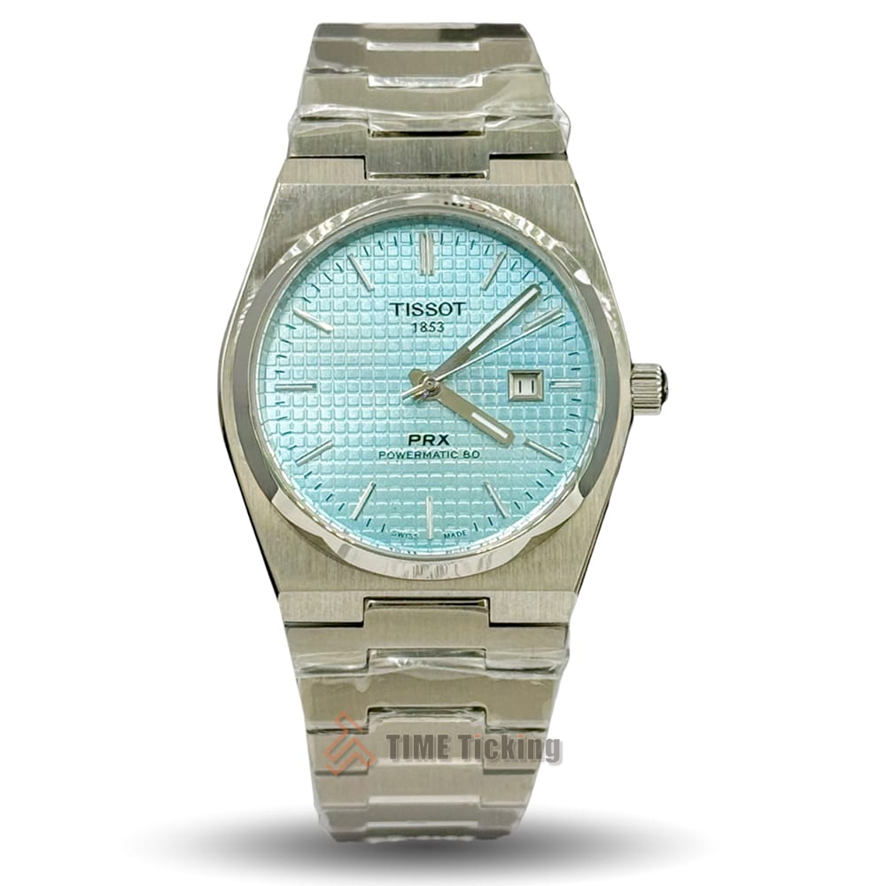 Tissot PRX Powermatic 80 38mm Ice Blue Dial Stainless Steel Automatic Men’s Watch