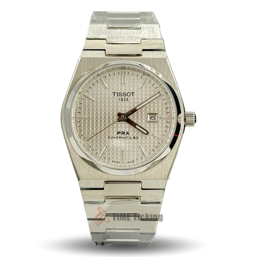 Tissot PRX Powermatic 80 38mm Dark Blue Dial Stainless Steel Automatic Men’s Watch.