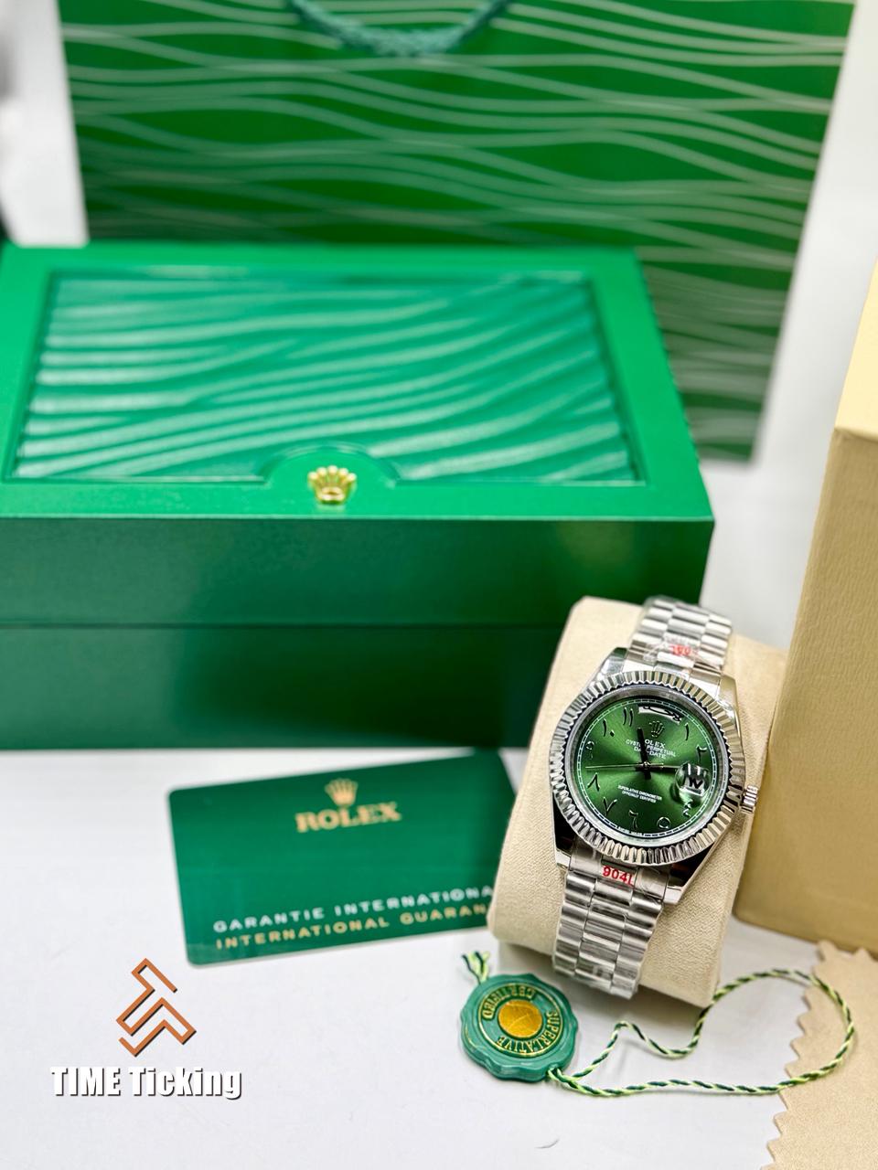 Rolex Day-Date 40 Green Arabic Dial. - Image 7