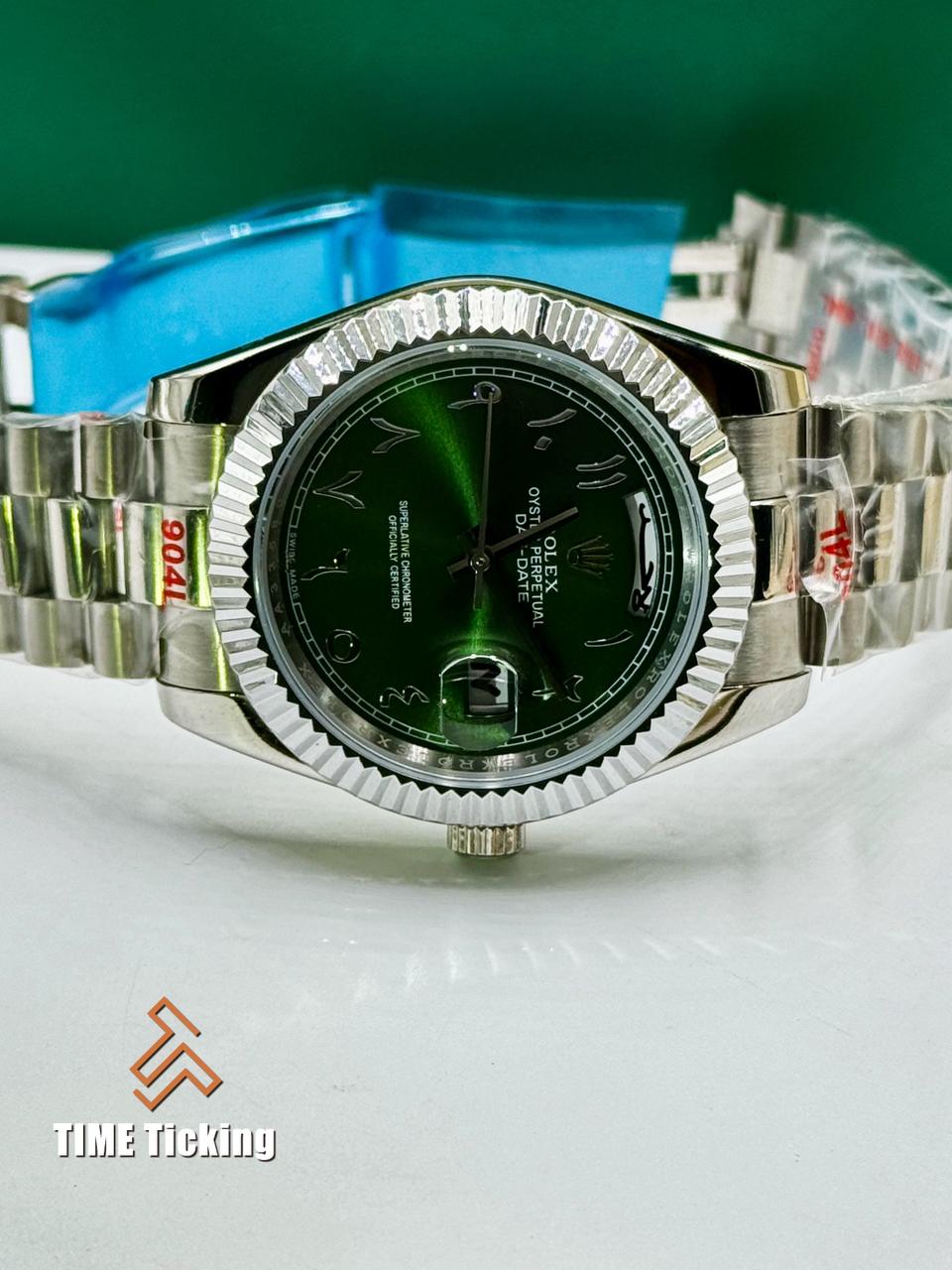 Rolex Day-Date 40 Green Arabic Dial. - Image 5