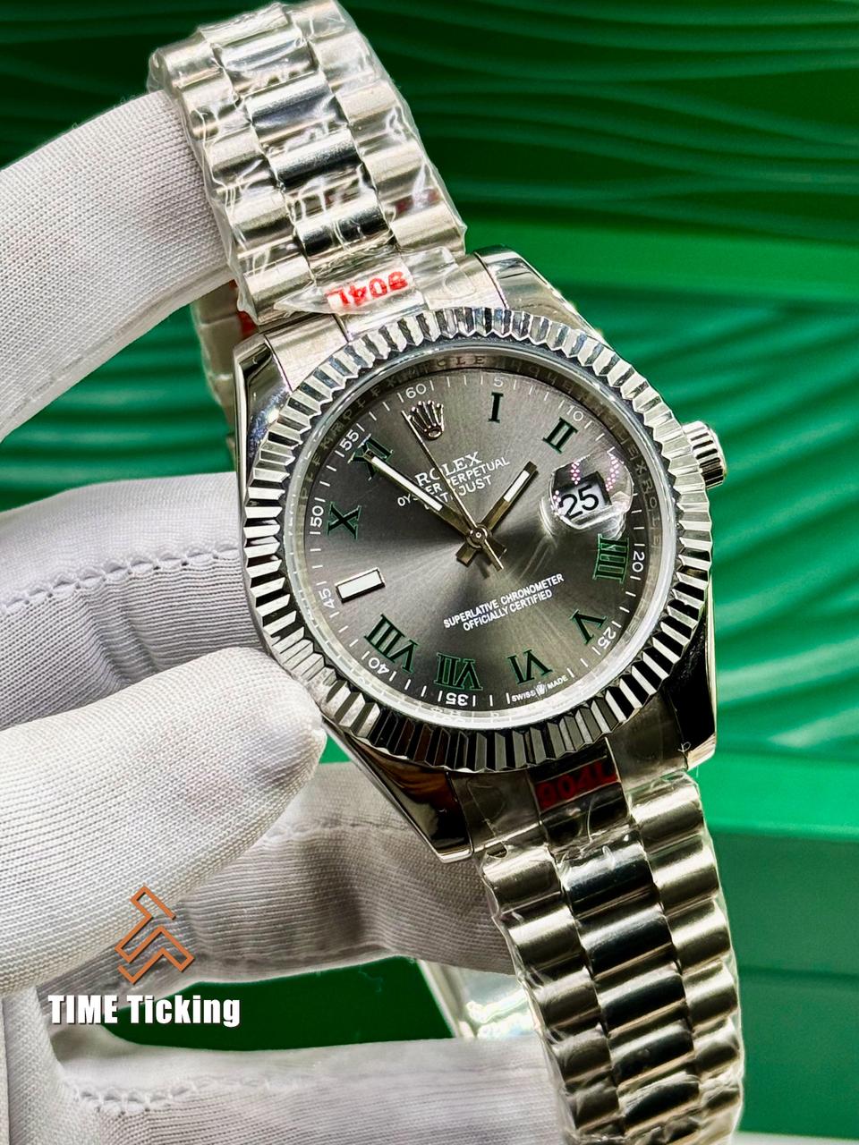 Rolex Datejust 41mm Roman Dial Oyster Bracelet Stainless - Image 4