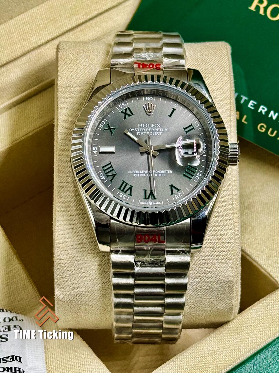 Rolex Datejust 41mm Roman Dial Oyster Bracelet Stainless - Image 2