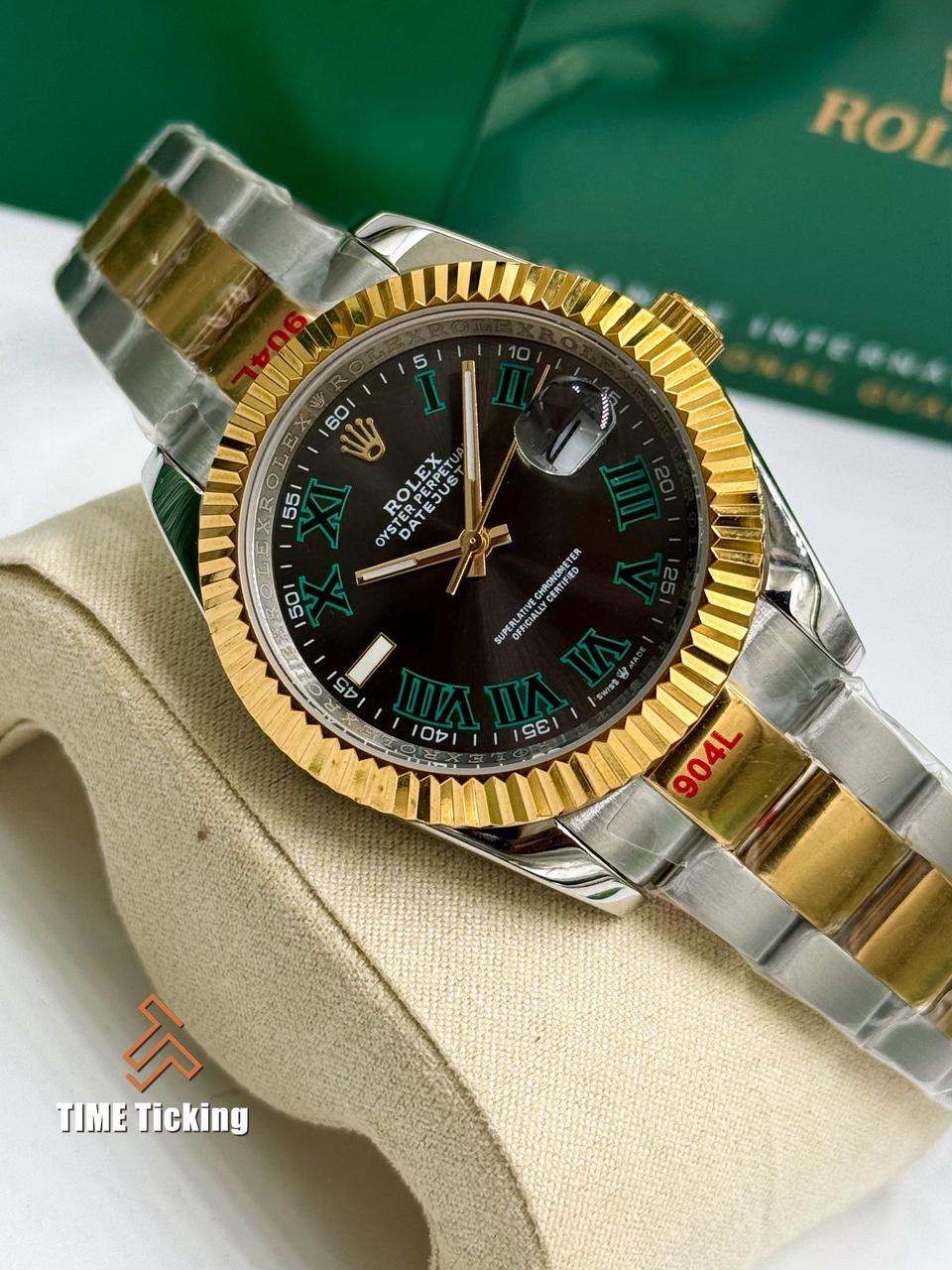 Rolex Datejust 41mm Wimbledon Dial Oyster Bracelet Stainless Steel - Image 6