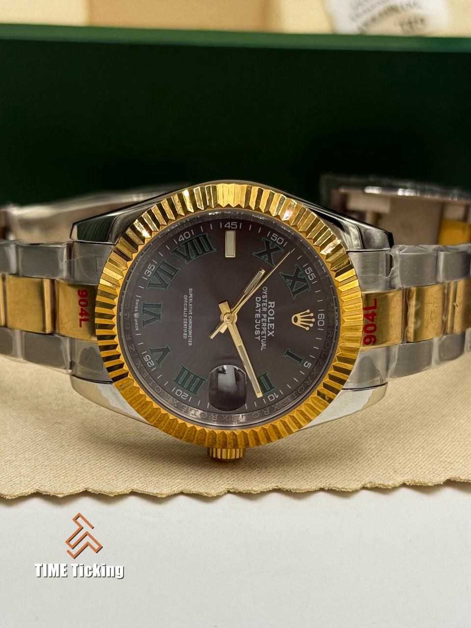 Rolex Datejust 41mm Wimbledon Dial Oyster Bracelet Stainless Steel - Image 4